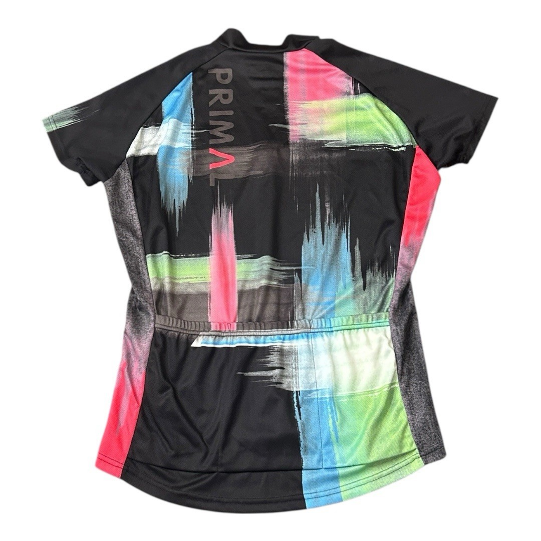 Primal Women’s Cycling Short Sleeve Full Zip Back Pockets Shirt Size XL