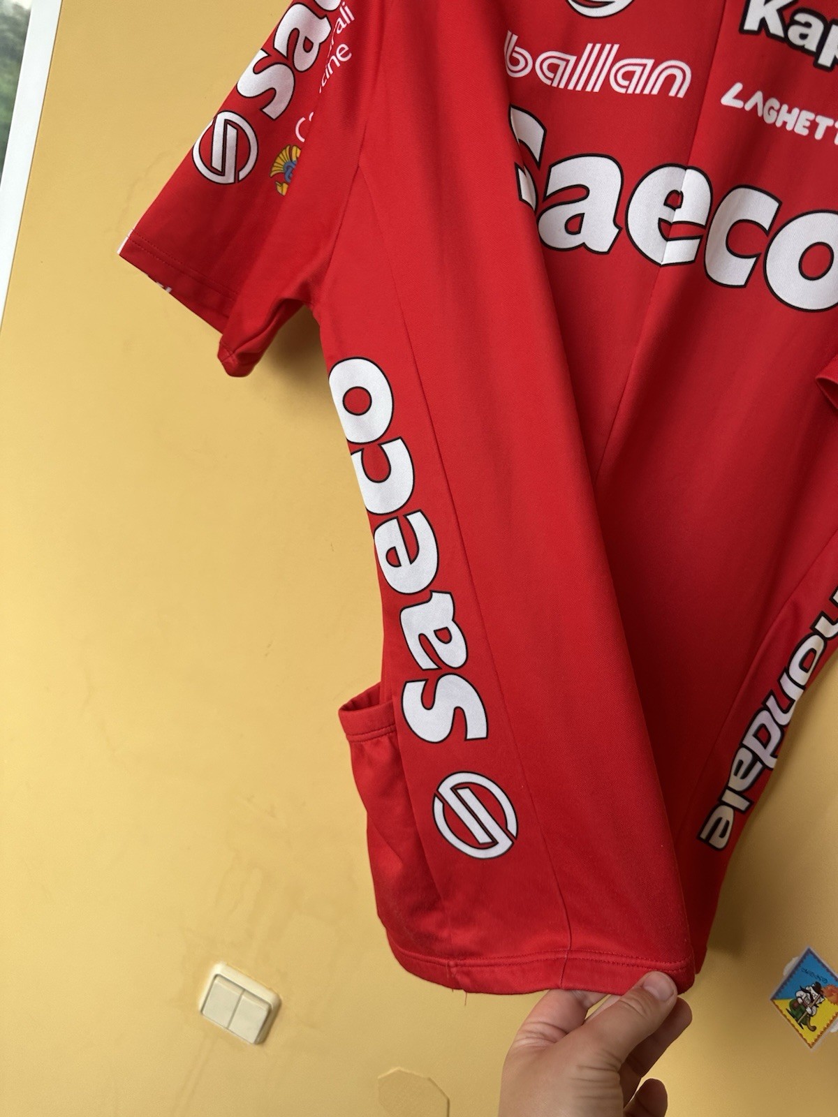 Vintage Saeco Kappa ballan Laghetto Team cycling jersey shirt – size XXL