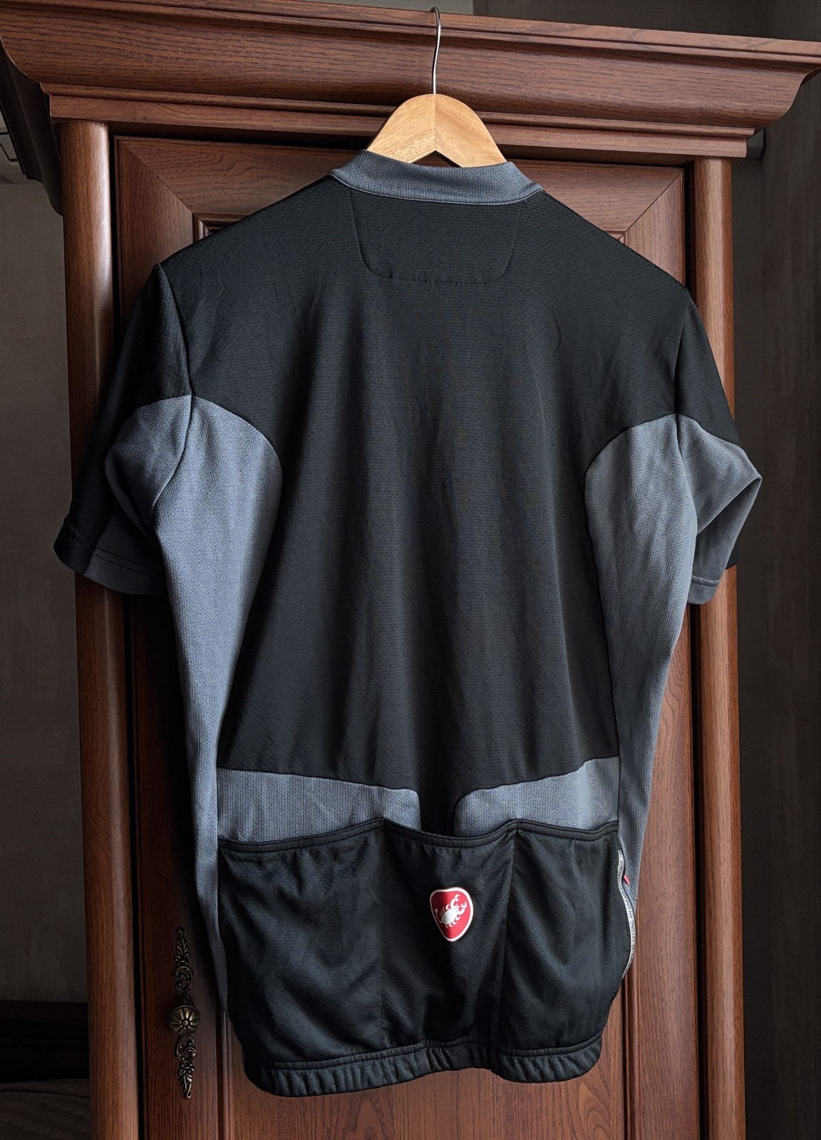 Men’s Castelli Cycling Jersey Full Zip Size XXL Short Sleeve Black / Gray