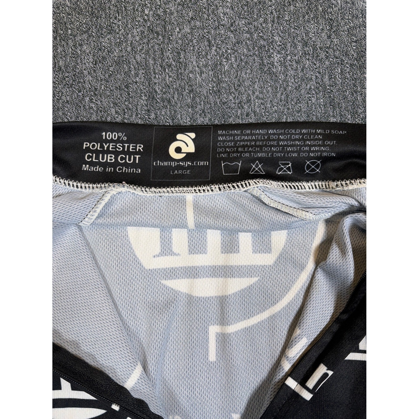 Champion System Mountain Flyer Magazine Cycling Jersey Mens Large Black White