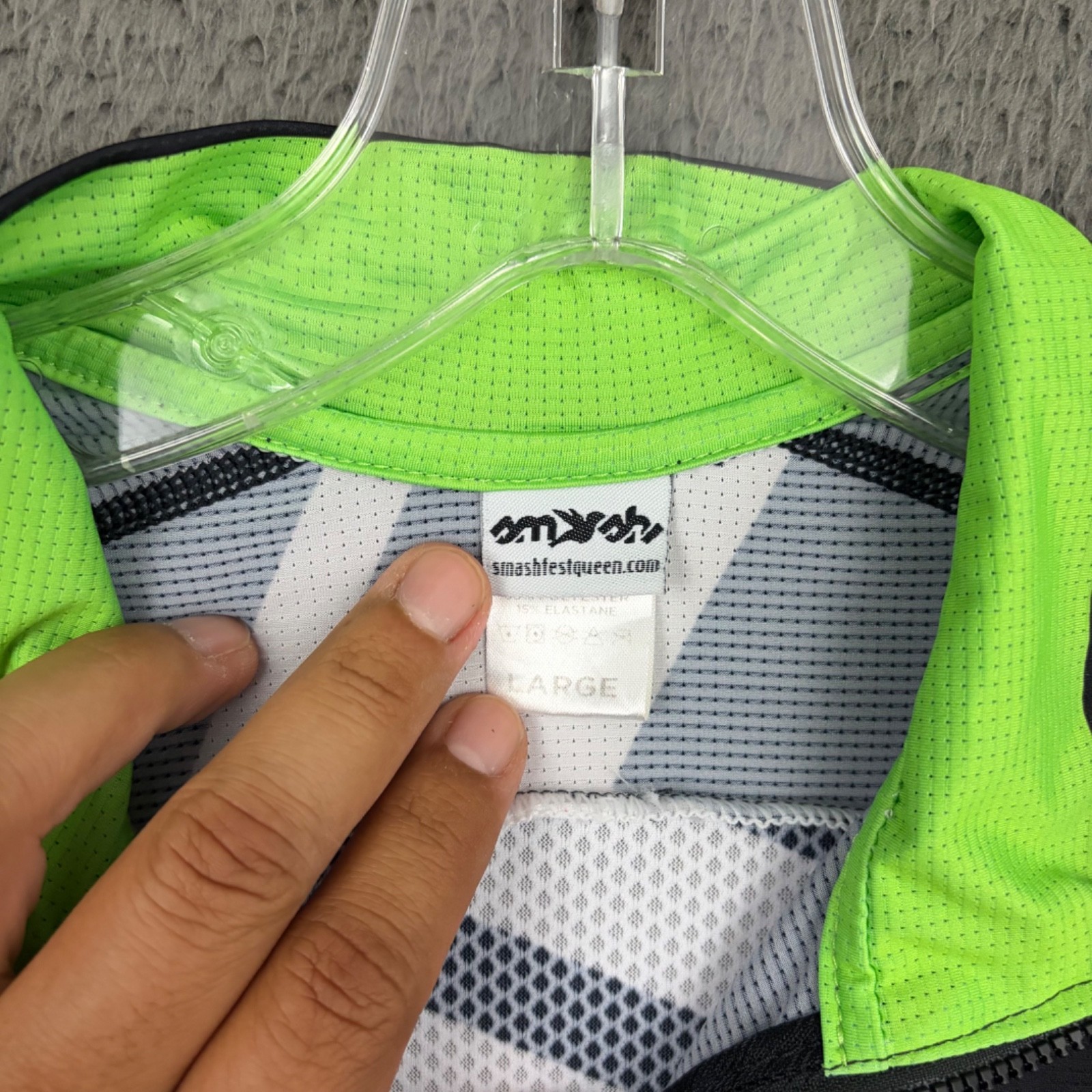 Smash Fest Queen Jersey Mens Large Multicolor All Over Print Full Zip Pro Issue