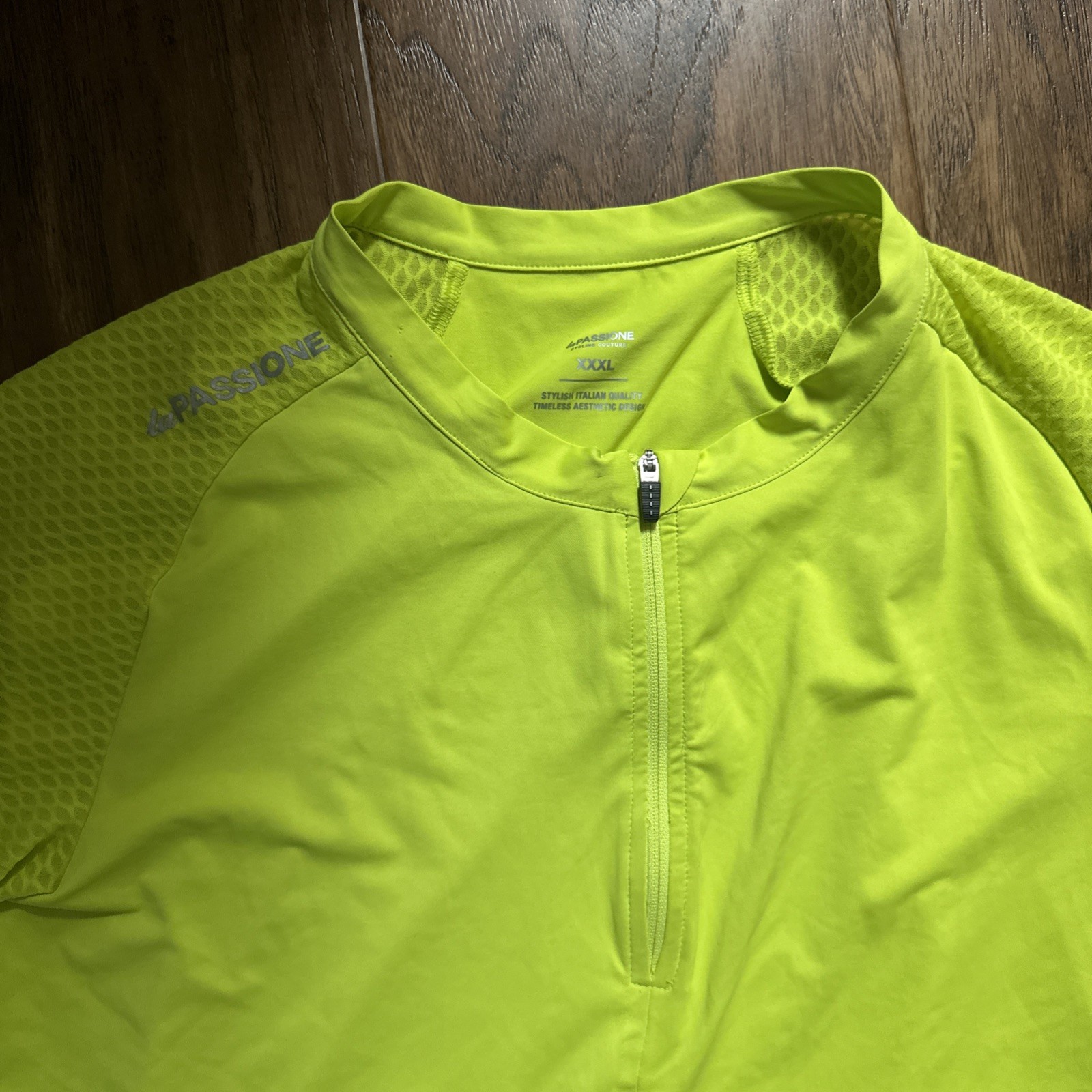 La Passione Men’s Cycling Jersey XXXL Neon Yellow