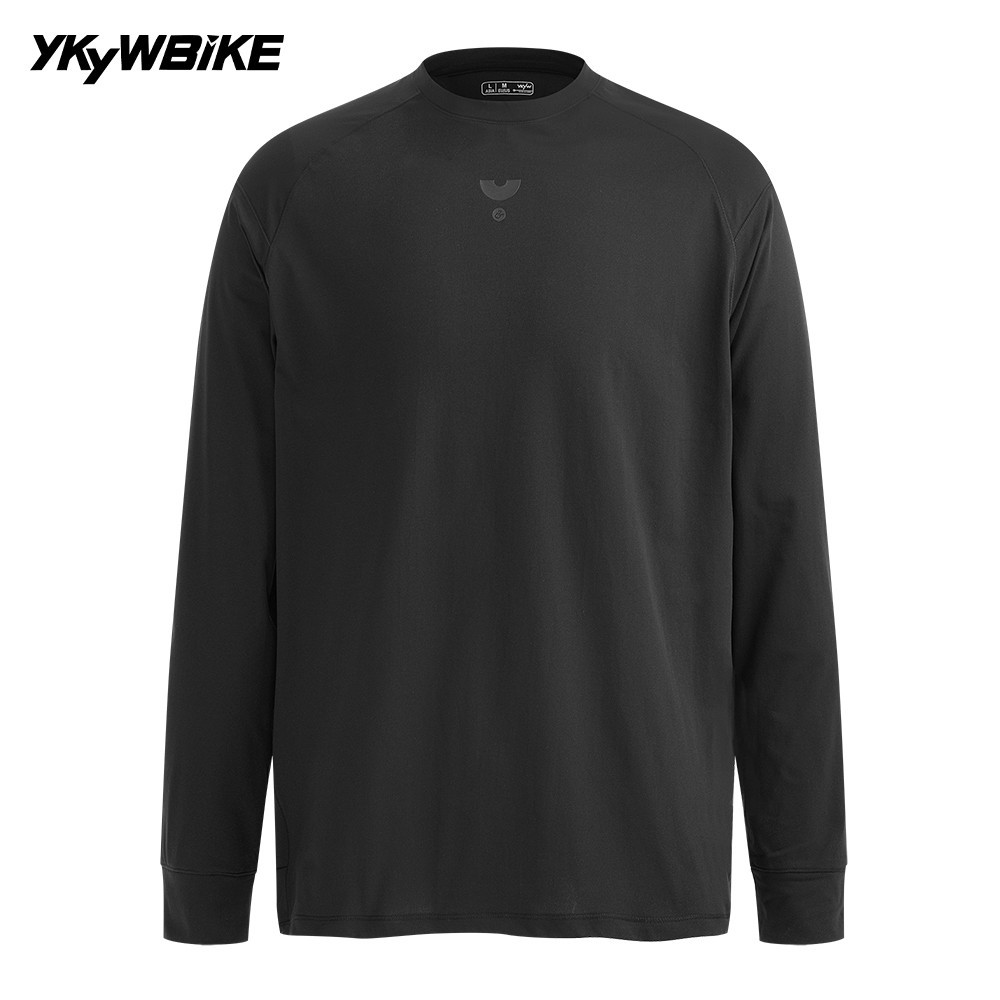 YKYW Men’s Casual Cycling Jersey Long Sleeve Quick Dry Shirt Bicycle Clothing