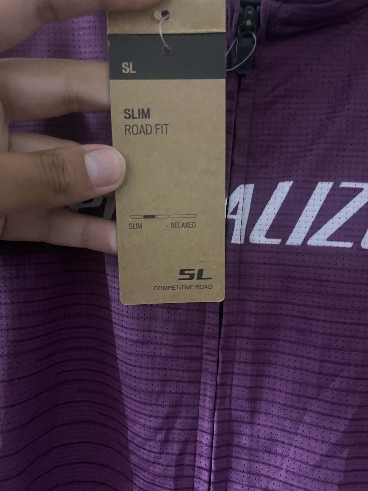 Specialized SL R Women’s Slim Fit Cycling Jersey Full Zip UV XL Purple/Black NWT