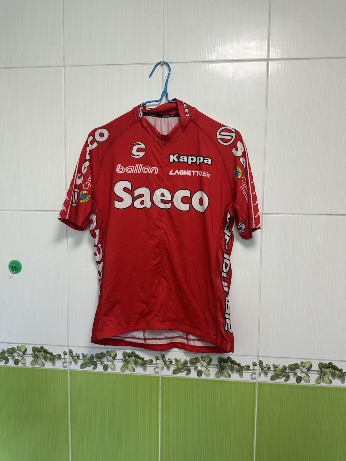 Vintage Saeco Kappa ballan Laghetto Team cycling jersey shirt – size XL