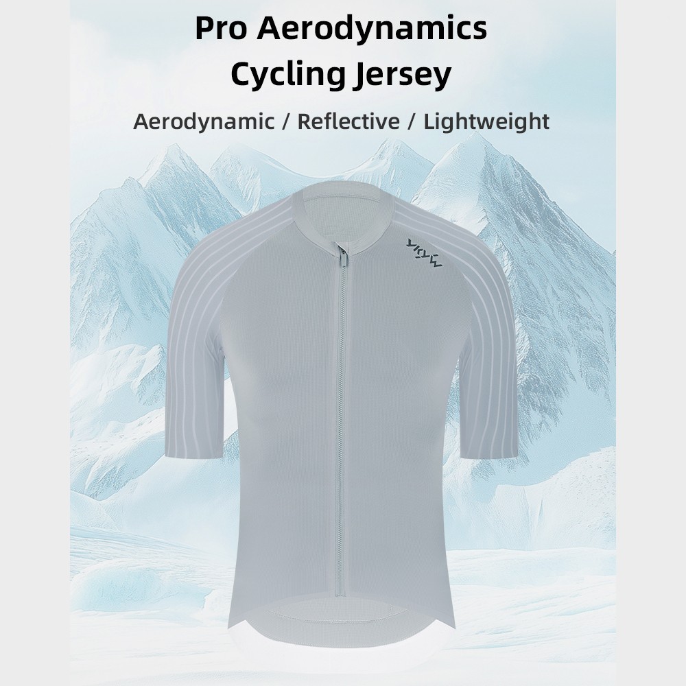 Mens Summer Cycling Jersey Aerodynamic Raglan Sleeve Road Bike Breathable Shirt