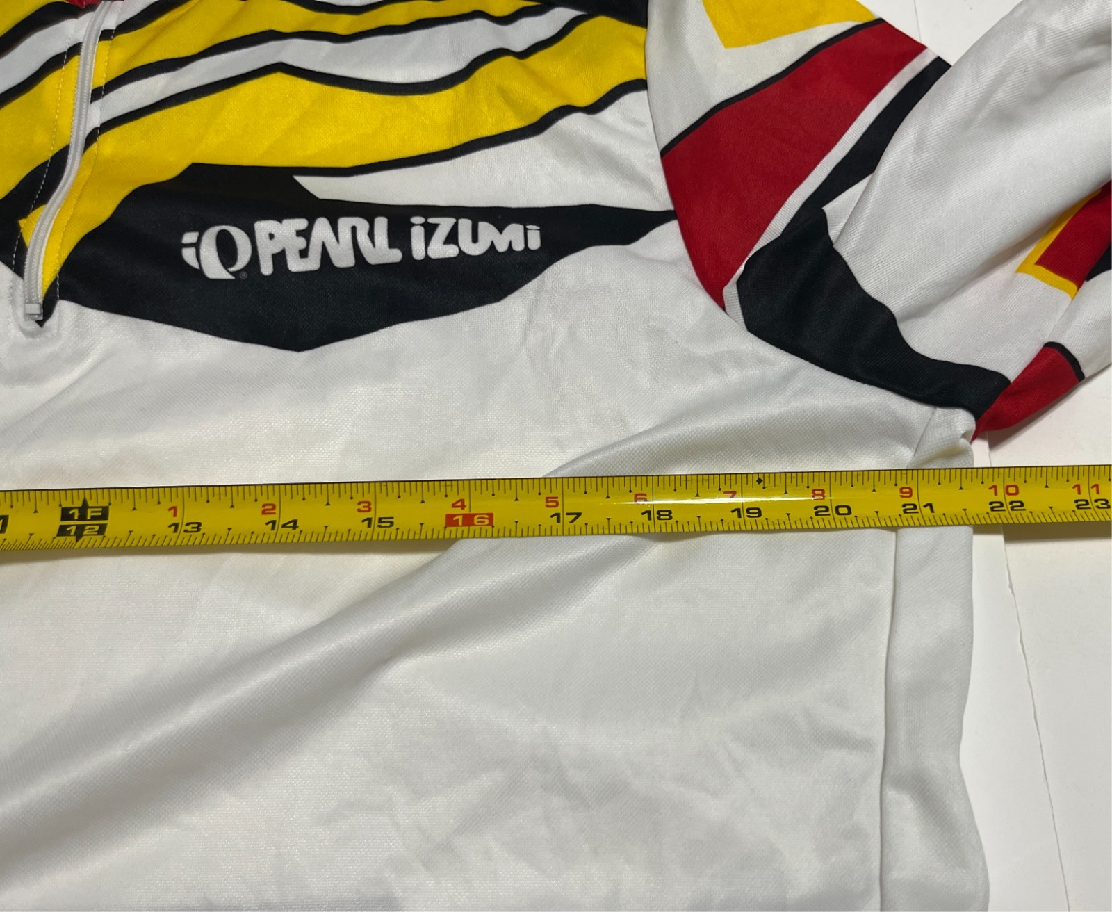 PEARL IZUMI Men 1/4 Zip Vintage Multi Color Design Cycling Biking Jersey XL