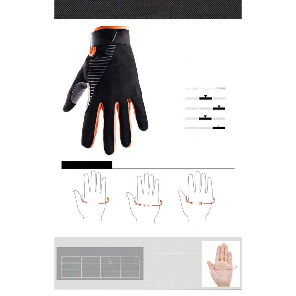 Breathable Full Coverage Cycling Gloves Touchscreen Enabled Anti Slip Palm Pads