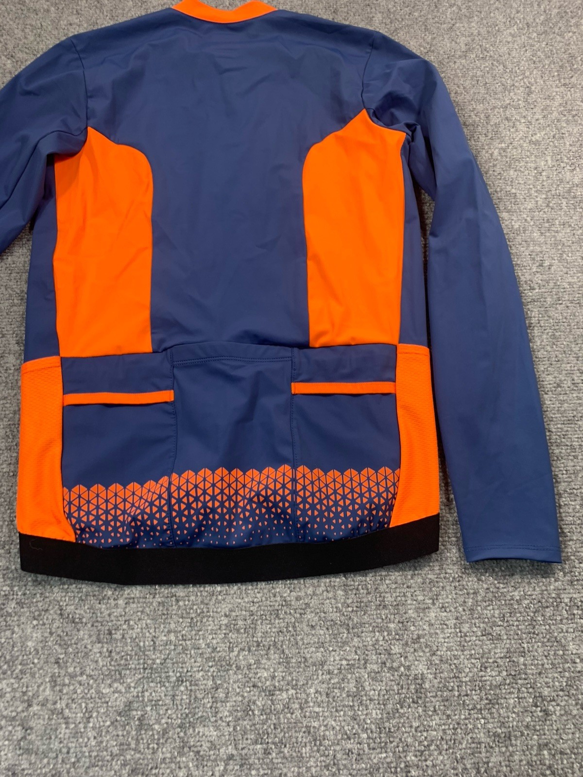 Oakley Shirt Womens Medium Blue Long Sleeve Full Zip Cycling Reflective Stretch