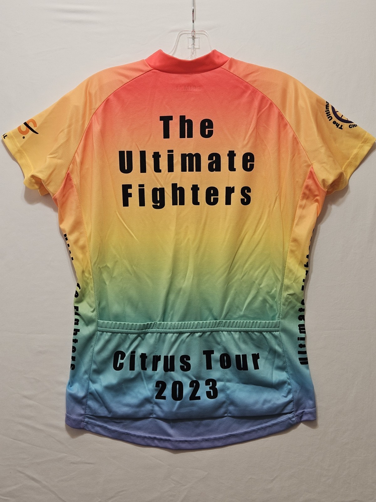 Primal Ladies Size Lg Multi-Color IMAGINE Full Zip Biking Jersey Fight MS