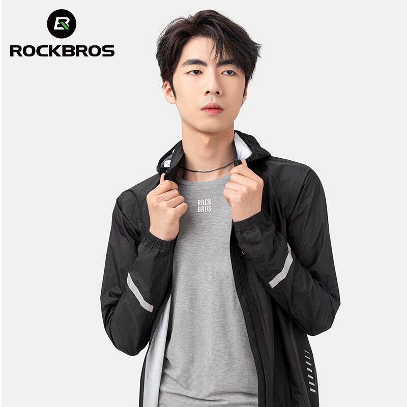ROCKBROS Raincoat Cycling Waterproof Jacket Lightweight Motorcycle Rain Coat