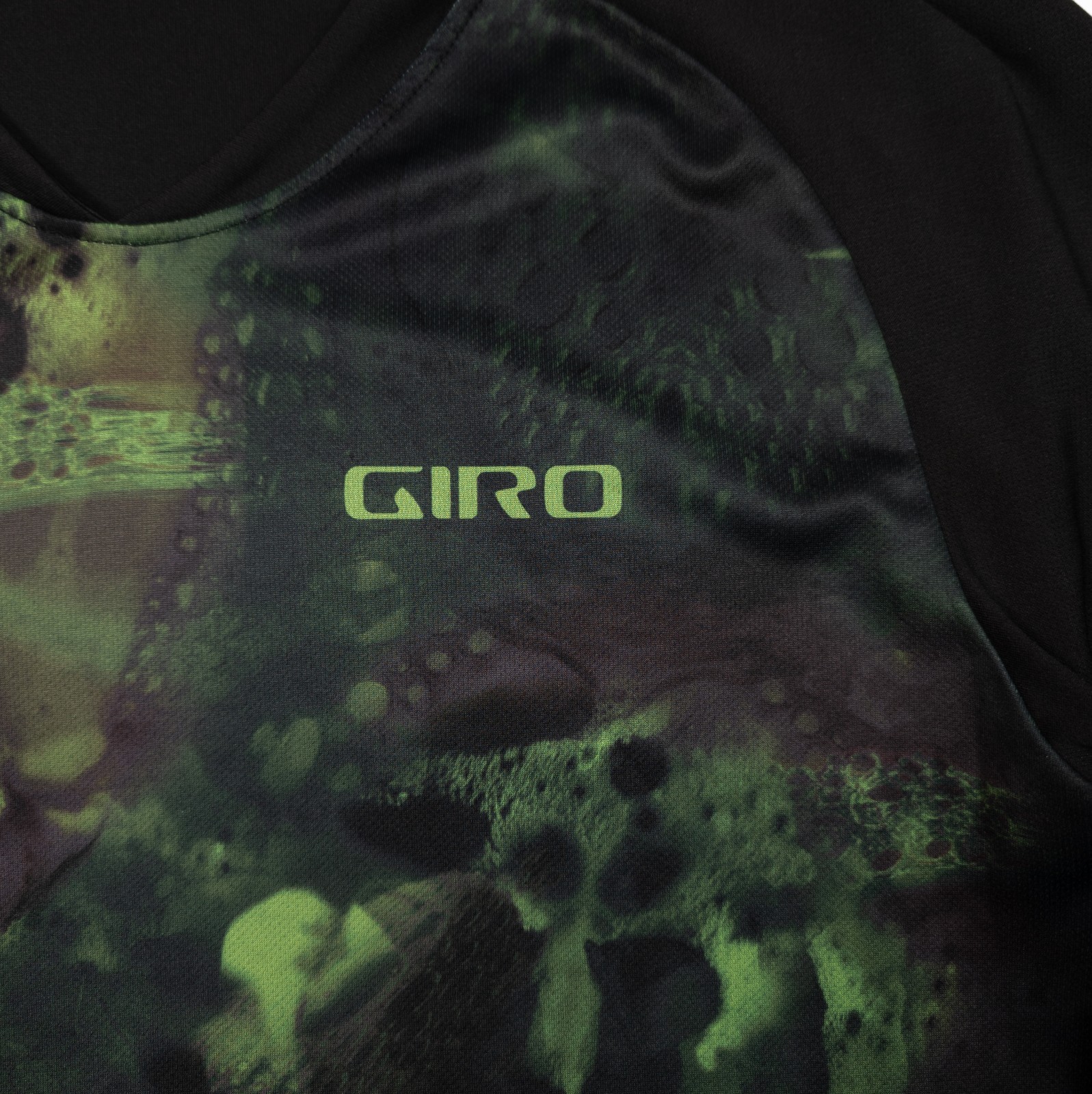 Giro MTB Cycling Jersey Mens Large Green Black Short Sleeve Mountain Bike MTB