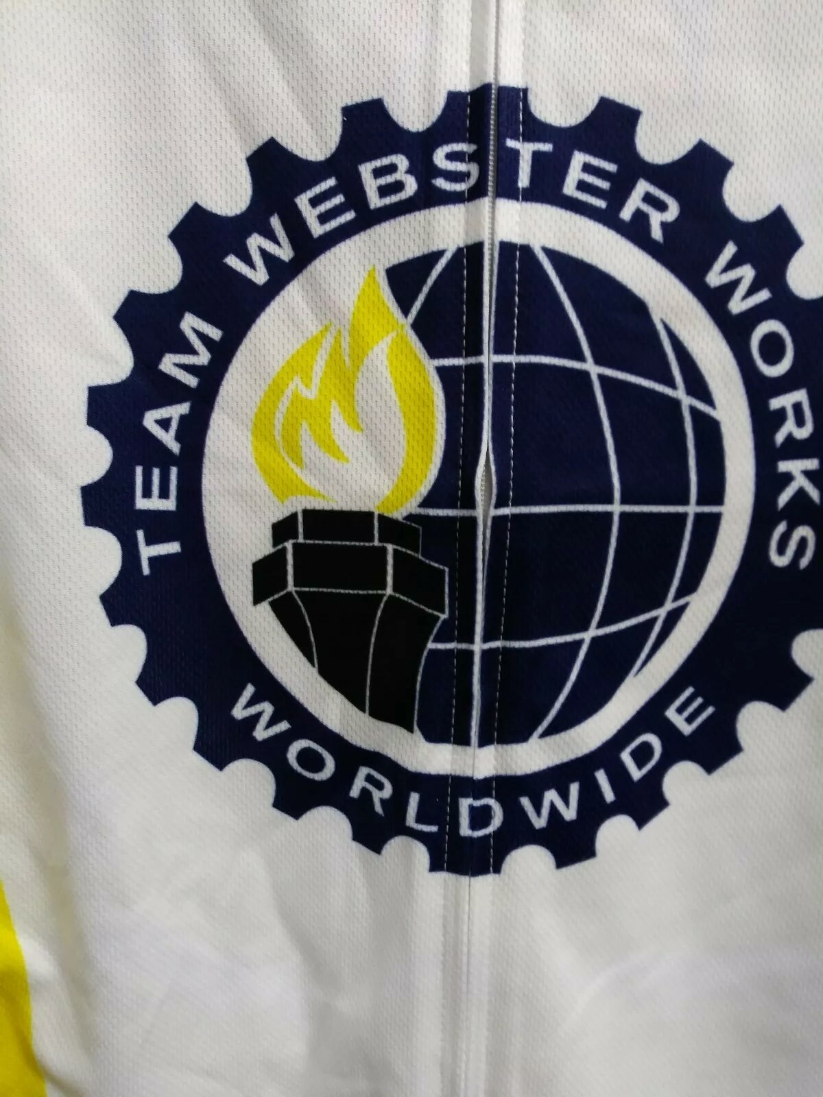 Champ-Sys Cycling Jersey Adult XS Team Webster Works Worldwide Graphic NWT