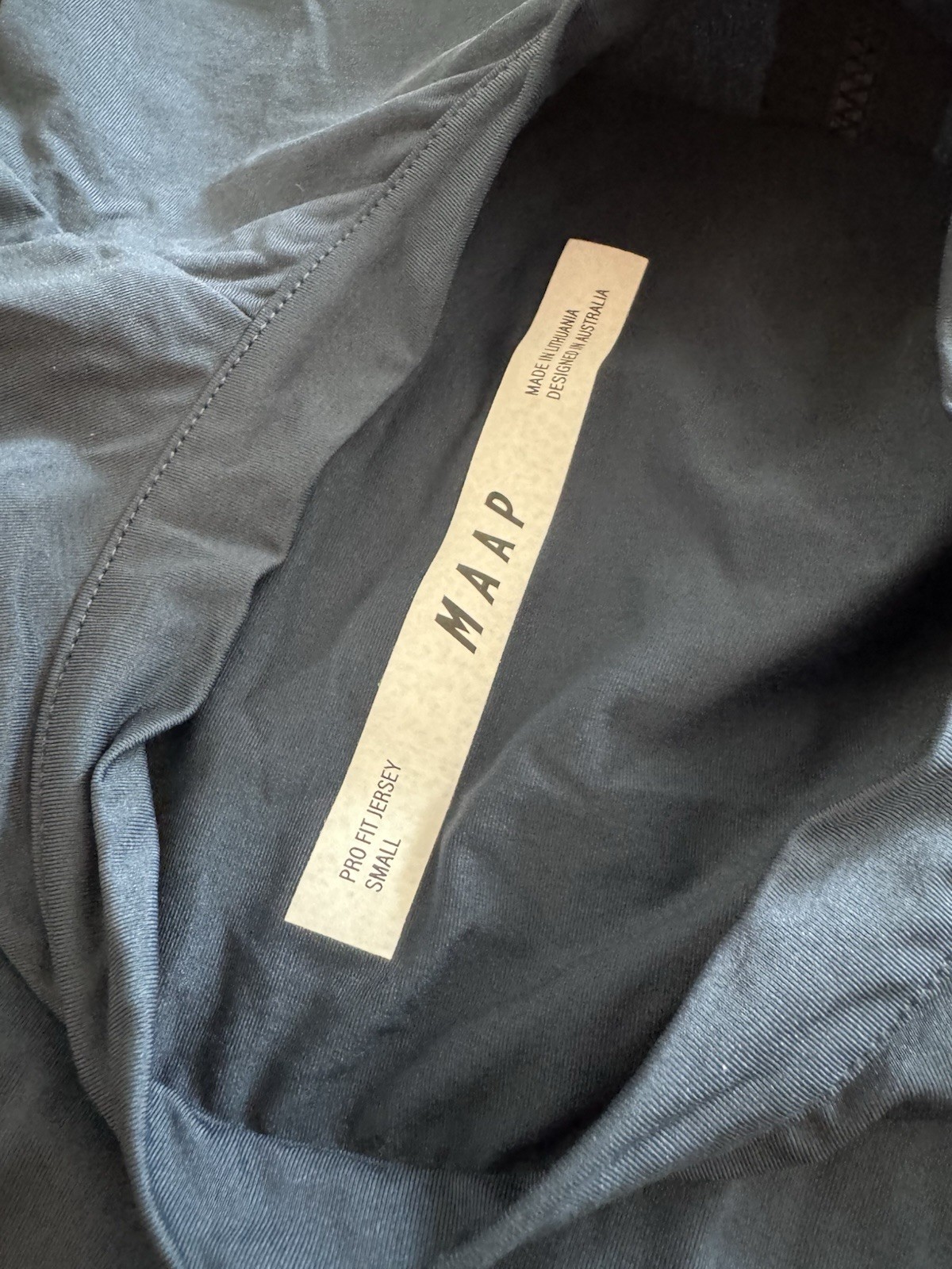 MAAP Evade Pro Base LS Jersey size Small Blue Navy
