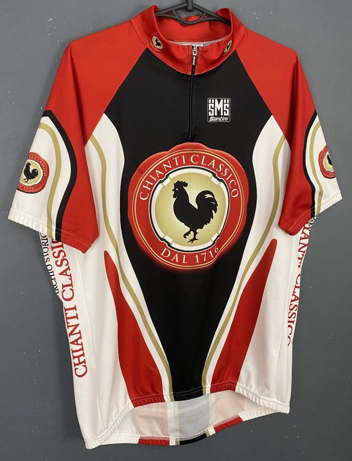 MEN’S SMS SANTINI ITALIA ITALY CYCLING CYCLES SHIRT JERSEY MAILLOT SIZE 3XL XXXL