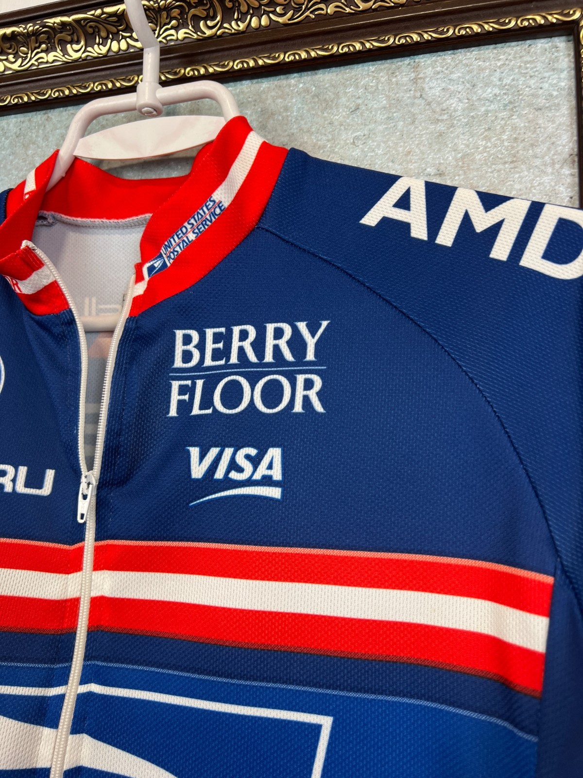 Nike United States Postal Service USPS Cycling Biking Jersey Shirt Trikot Size S