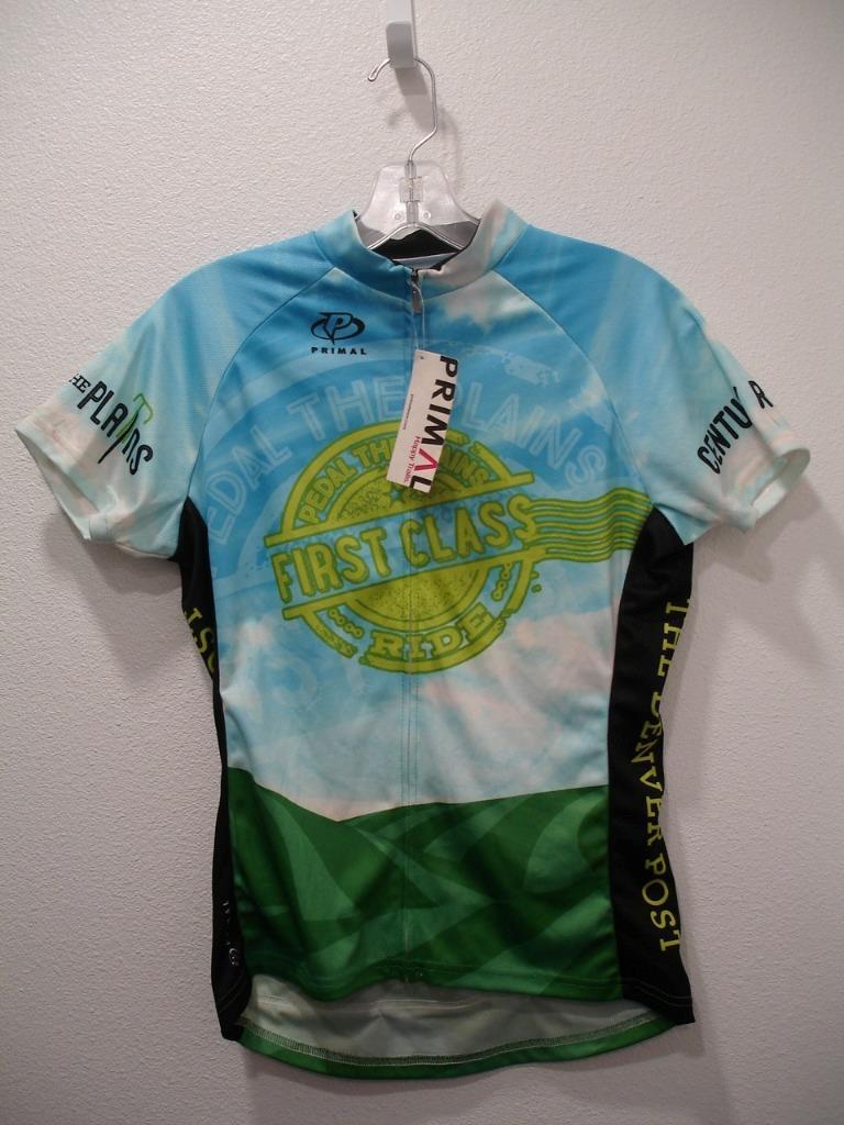 Primal Women’s M Cycling Raglan Jersey Sport Cut Pedal The Plains 2015 Full Zip