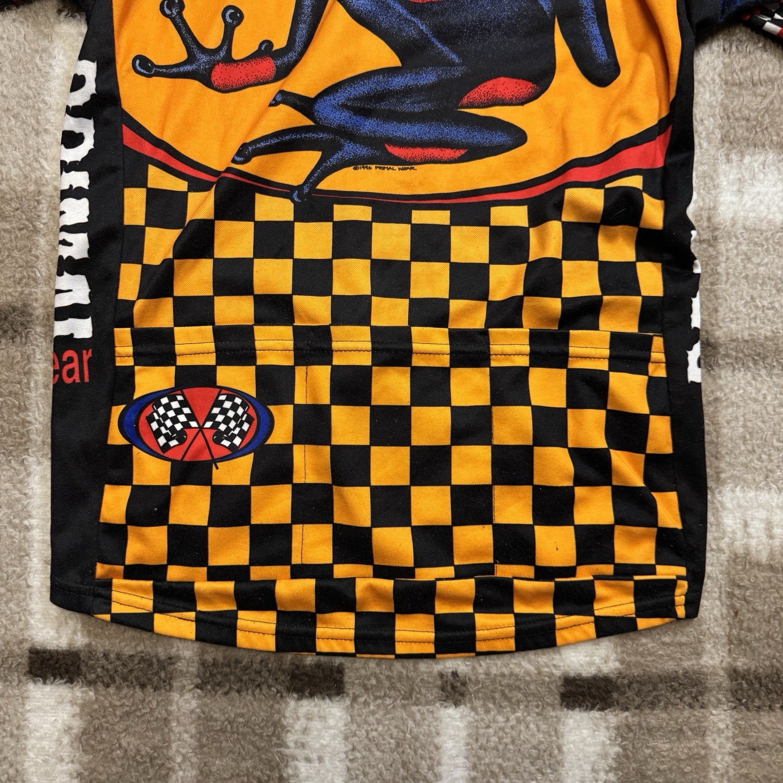 Vintage Primal Wear 1996 Cycle Cycling Shirt Jersey Small Poison Dart Frog