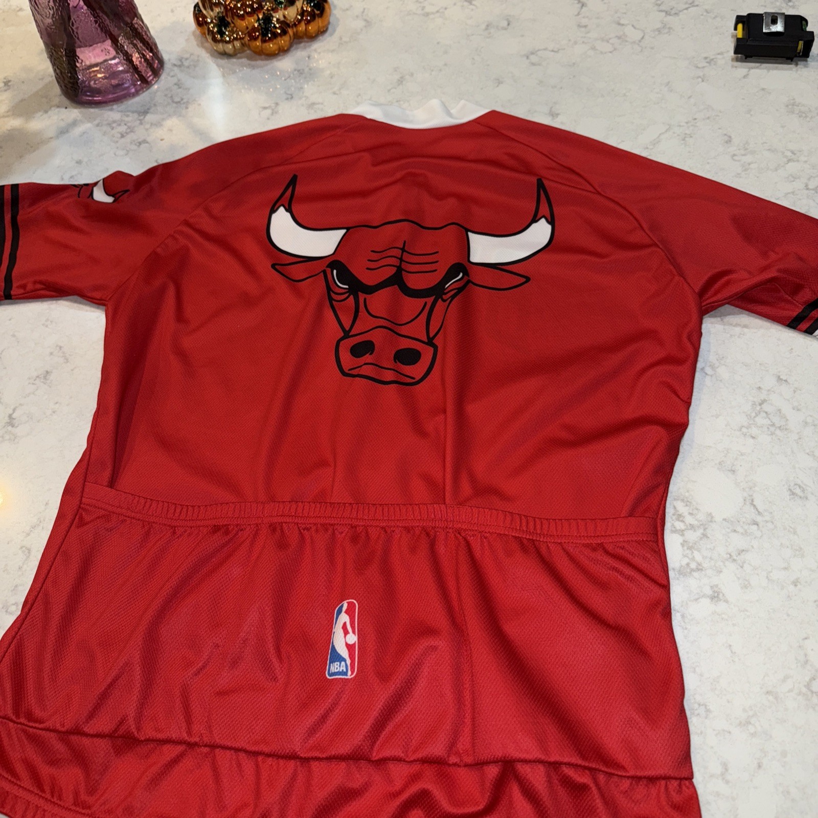 VOmax Cycling Jersey Bike Chicago Bull Zip USA Made Mens Sz XL