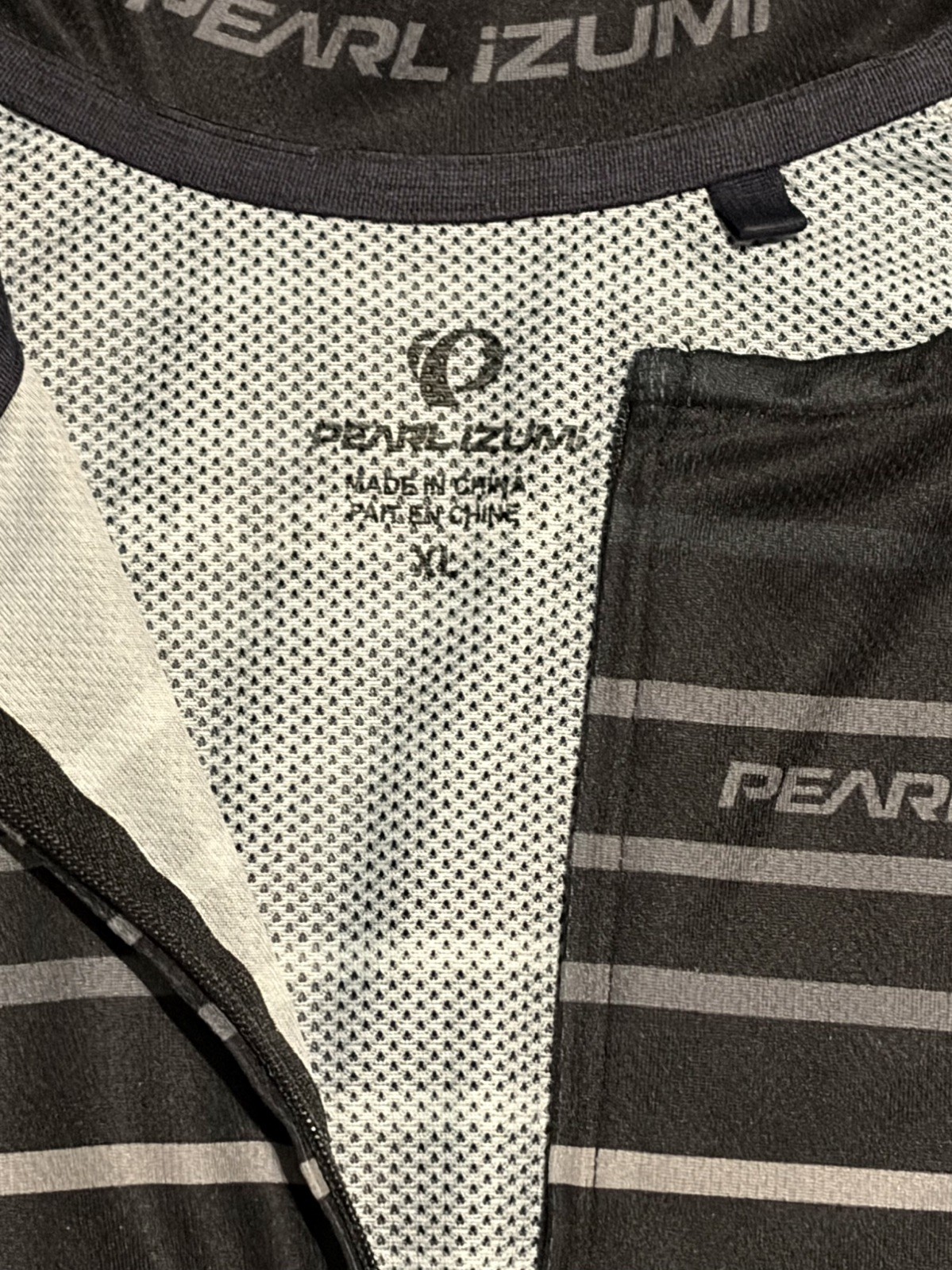 Pearl Izumi Mens Canyon Graphic Cycling Zipup Jersey Top Black Brown Slope XL