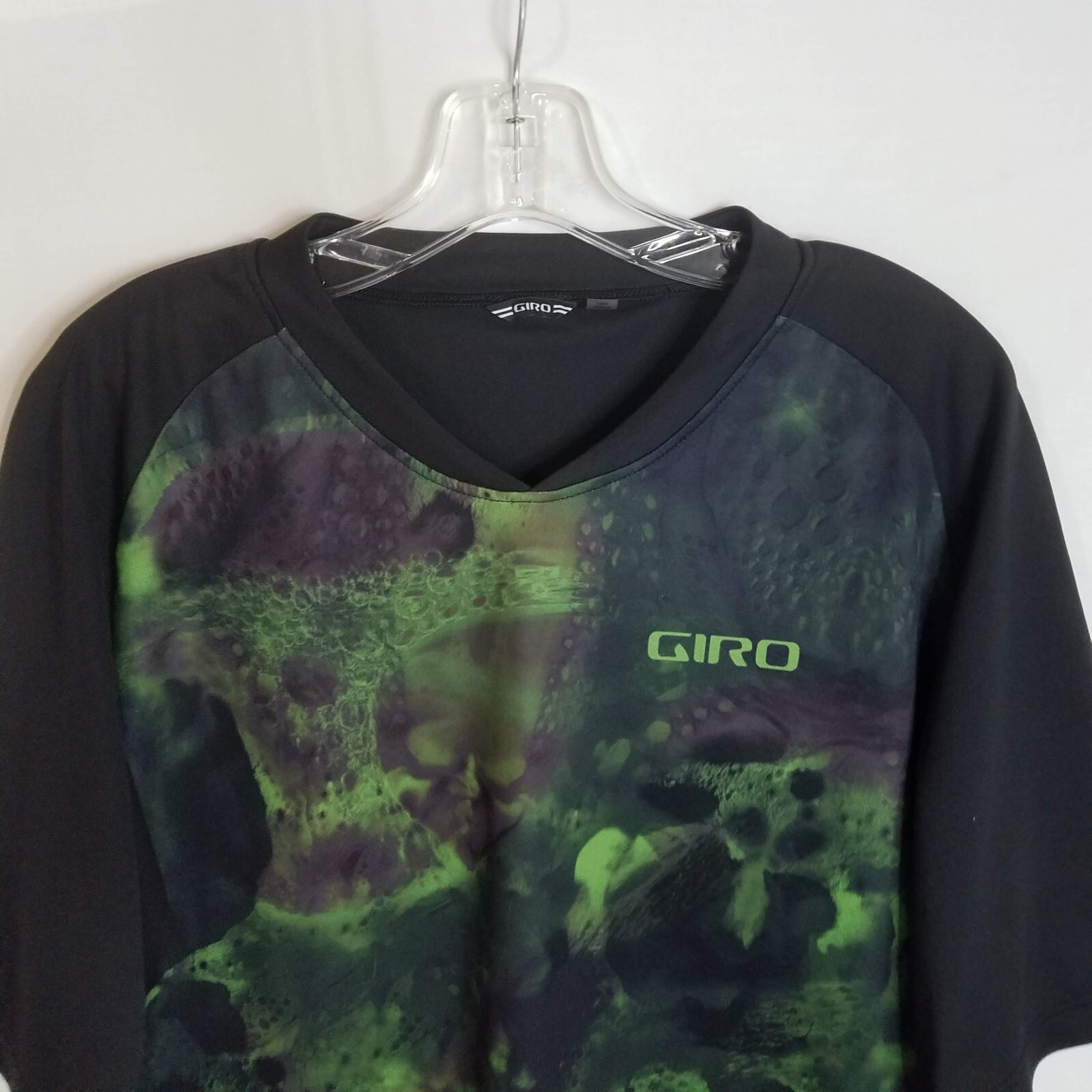 Giro Mens Multicolor Abstract Polyester Cycling Athletic S/S Shirt Size XL