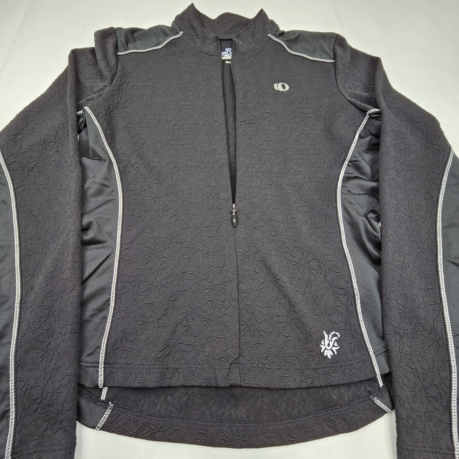 Pearl Izumi Womens Small 3/4 Zip Long Sleeve Mock Neck Pullover Shirt Jacket