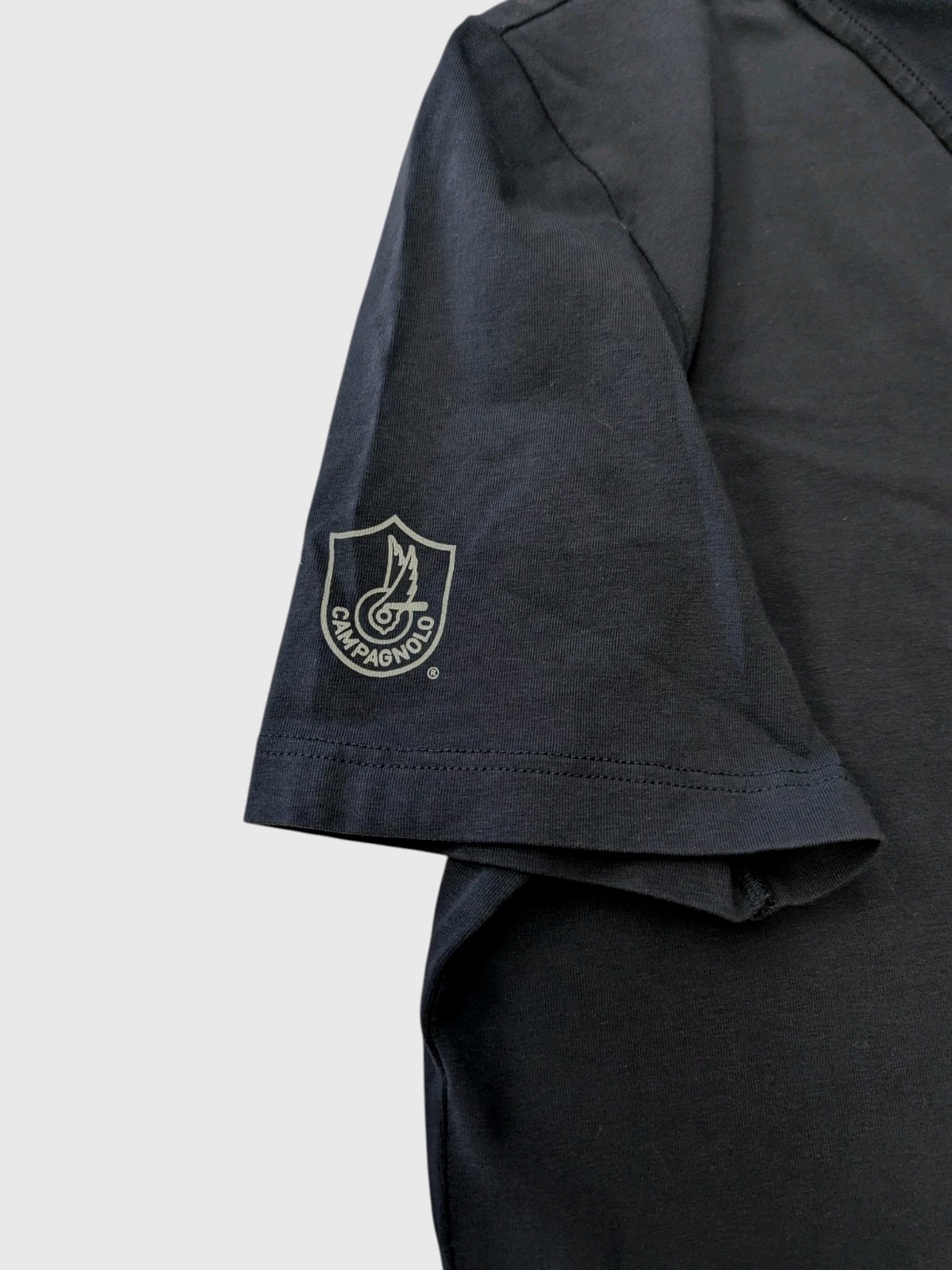 Campagnolo polo shirt, by Campy, navy blue, Made in Italy embroidered patch Sz L