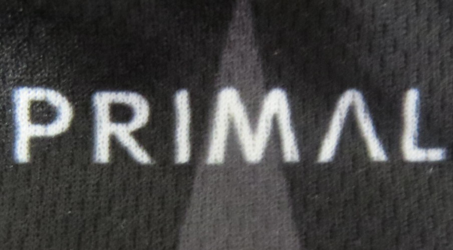 Primal Wear TX Cotton Cycling Team Jersey Mens Medium M Black Gray Full Zip Bike
