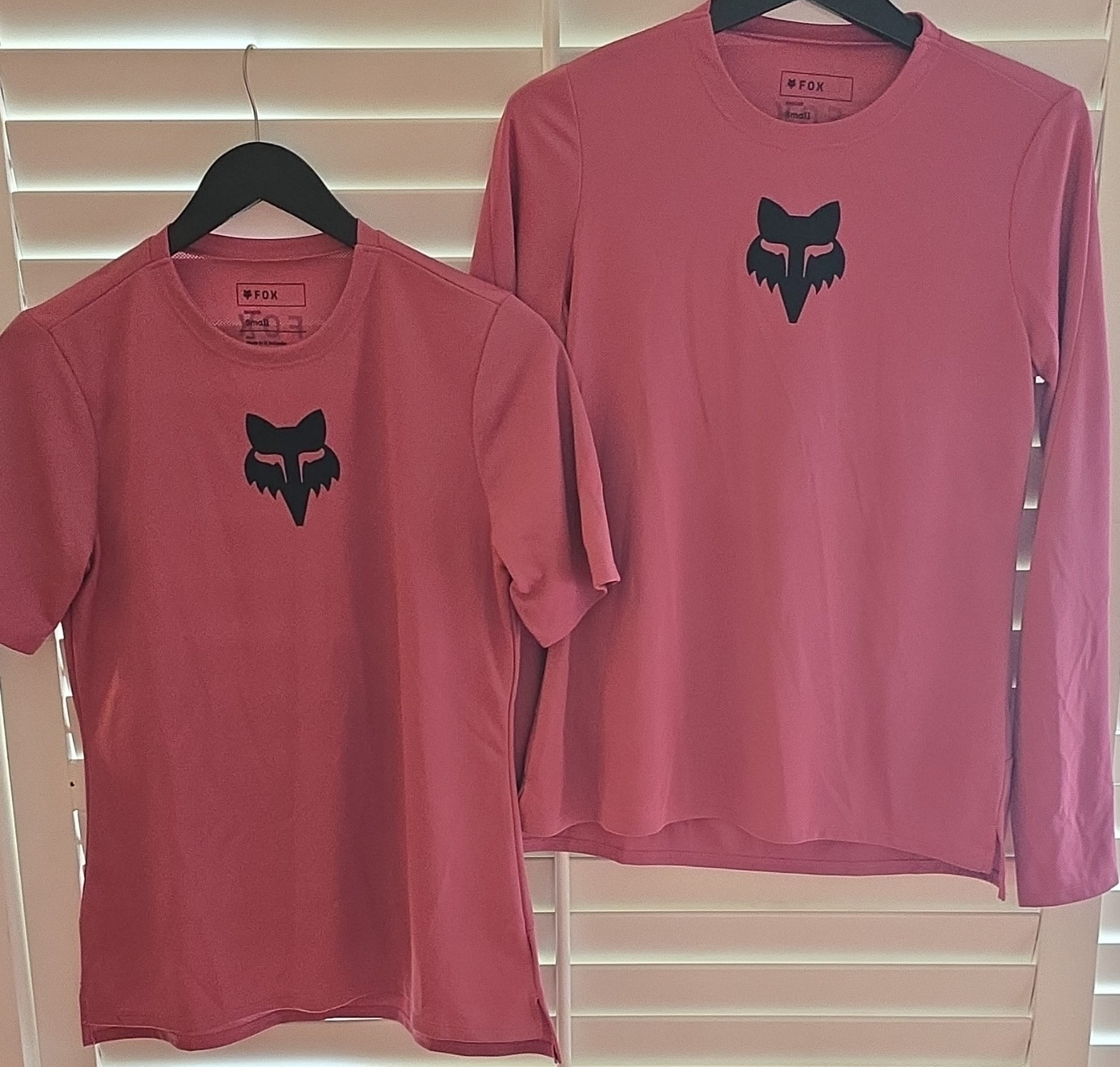 BOTH MTB Fox Ranger JerseyS Small Pink Black Short & Long Sleeve Polyester