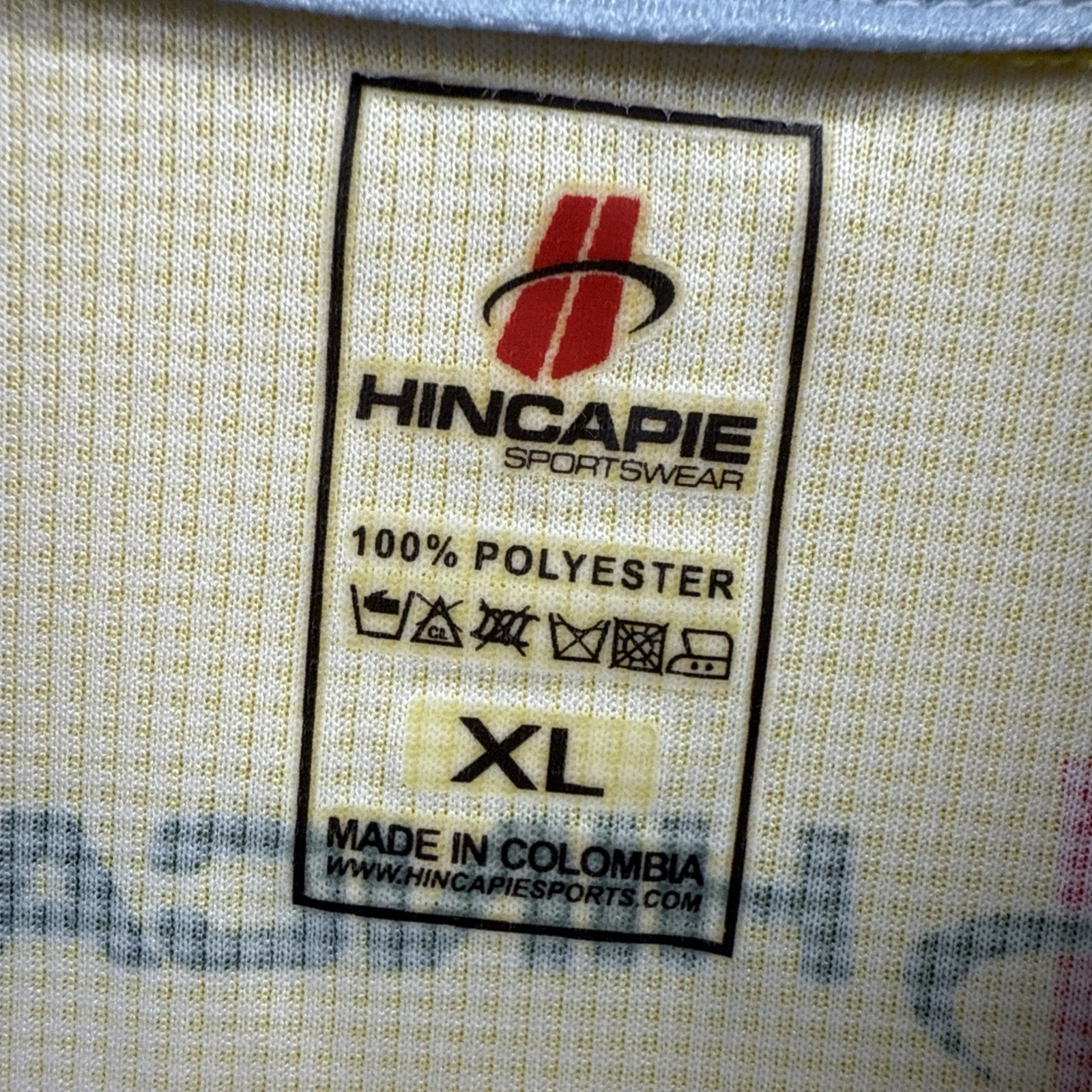 HINCAPIE Cycling Jersey Men’s XL Full Zip Yellow Blue Short Sleeve Fight Cancer