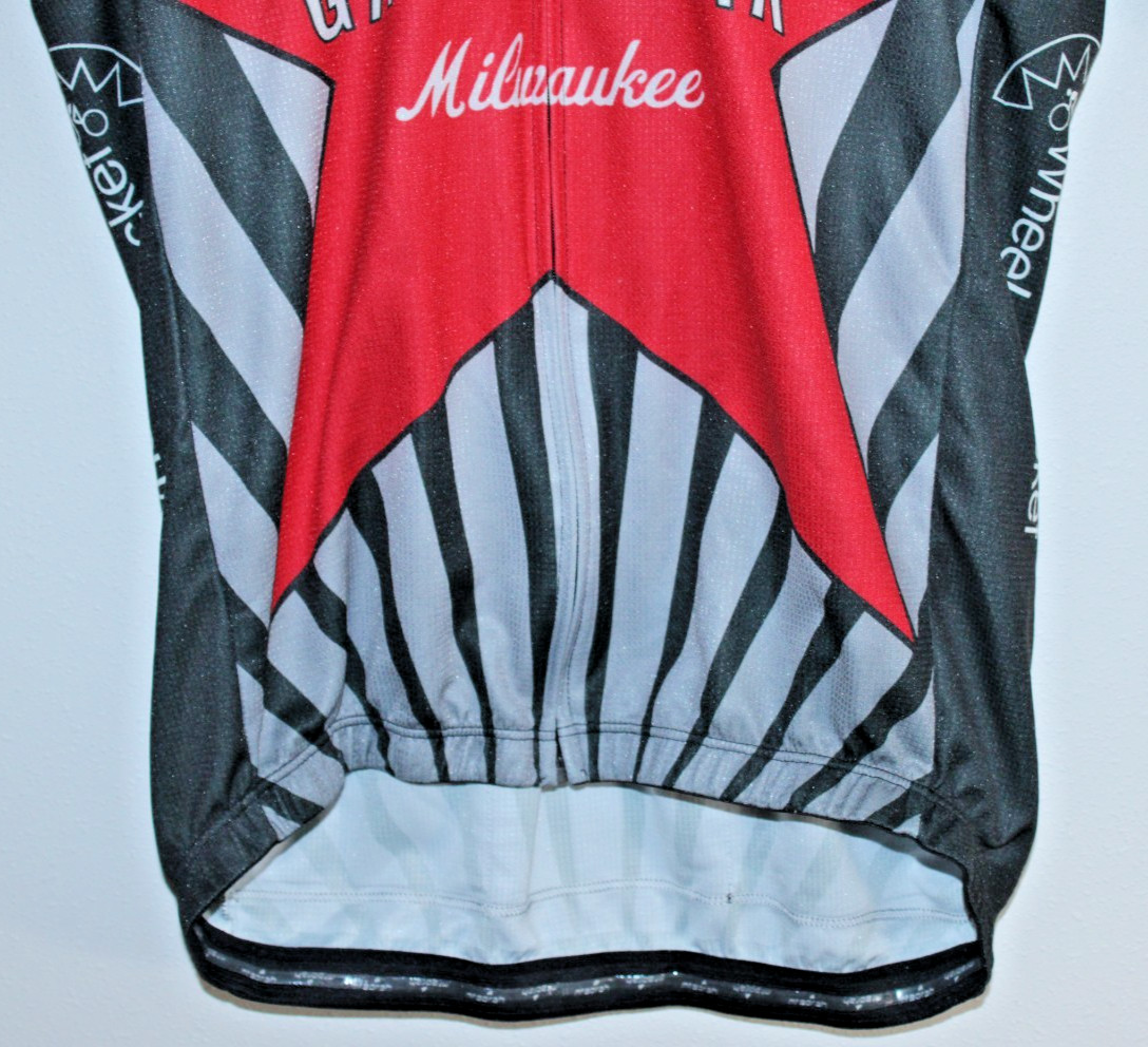 Mt Borah Pro Men’s Cycling Jersey 2XL Rear Pockets 46″ Chest 24/28″ T2B Racing ~