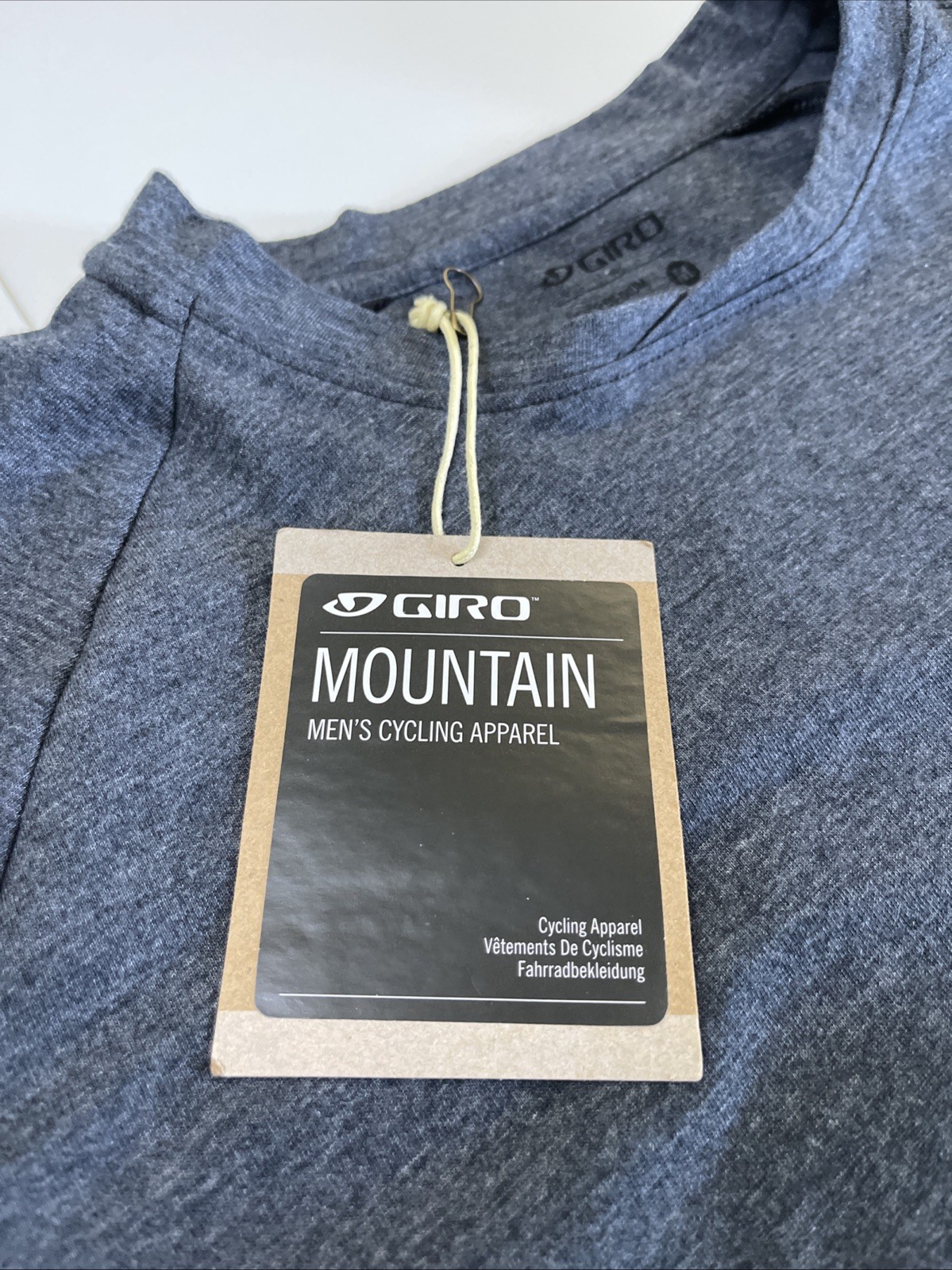 NWT Giro Mountain Bike Tshirt Men’s Medium Gray Maroon