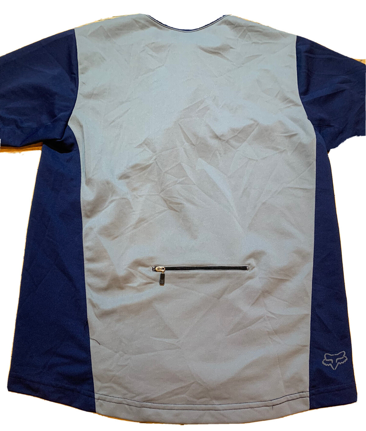 Fox Racing Mens Small Tan Gray Mountain Bike Jersey Dirt Biking Cycling Jersey
