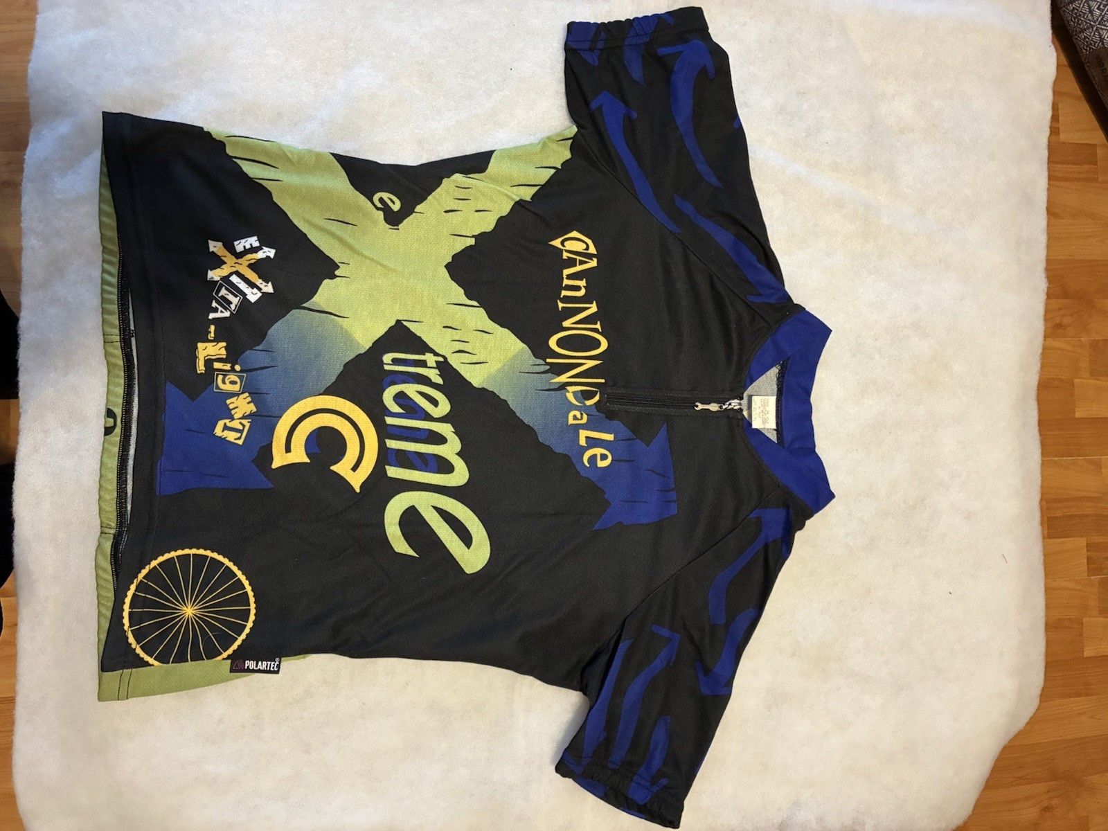 Cannondale Extreme C Racing Jersey Shirt Mens Medium USA 1/4 zip