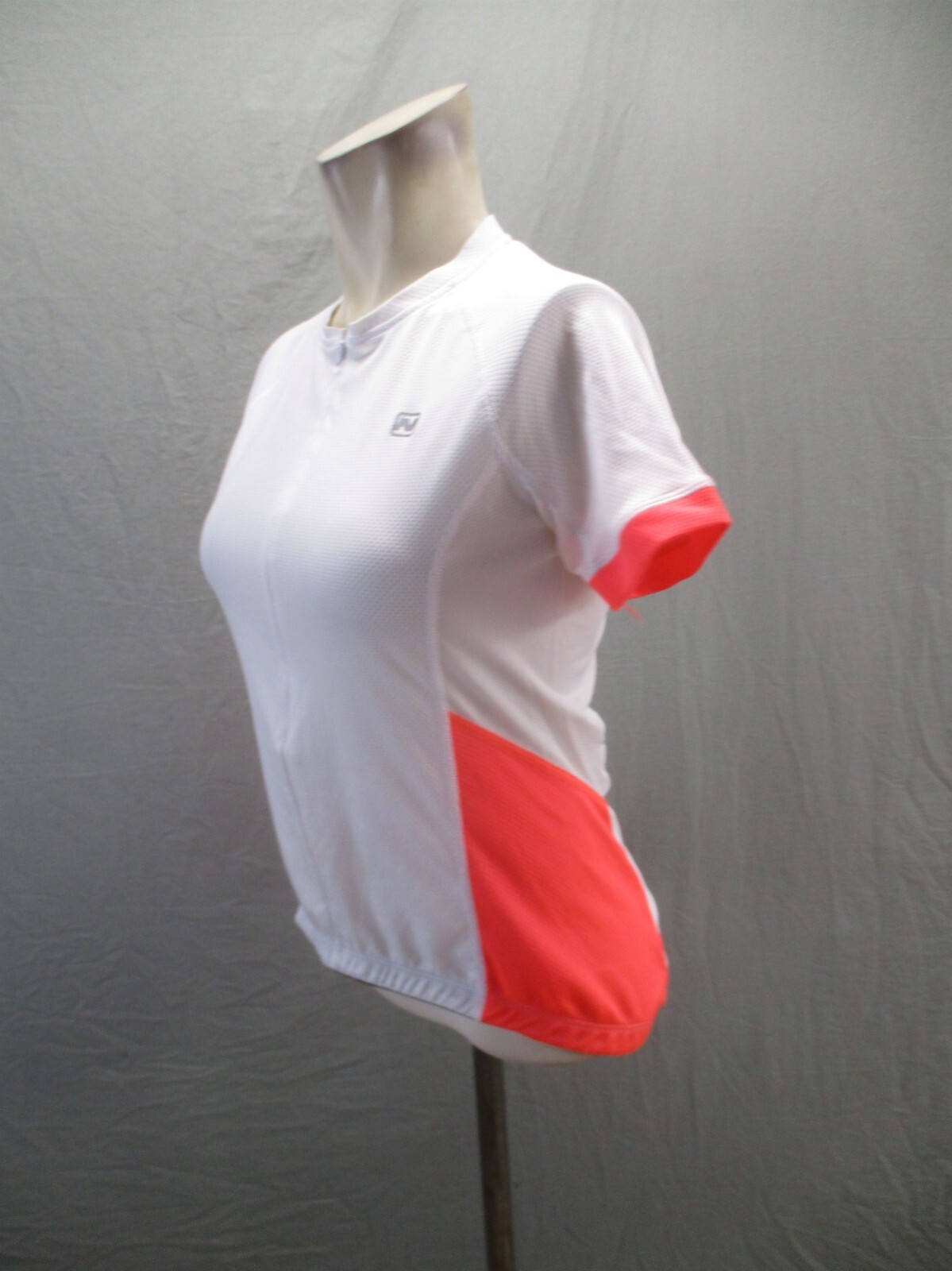 NISHIKI Size SM Womens Full Zip Elastic Waist Short Sleeve Cycling Jersey 580