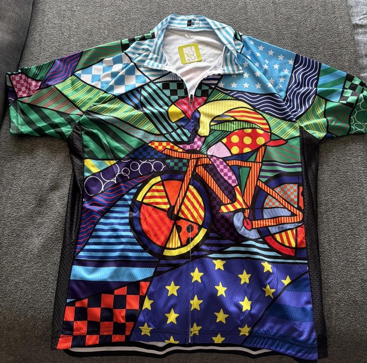Men XXL Cycling Jersey – Multi Color Bike