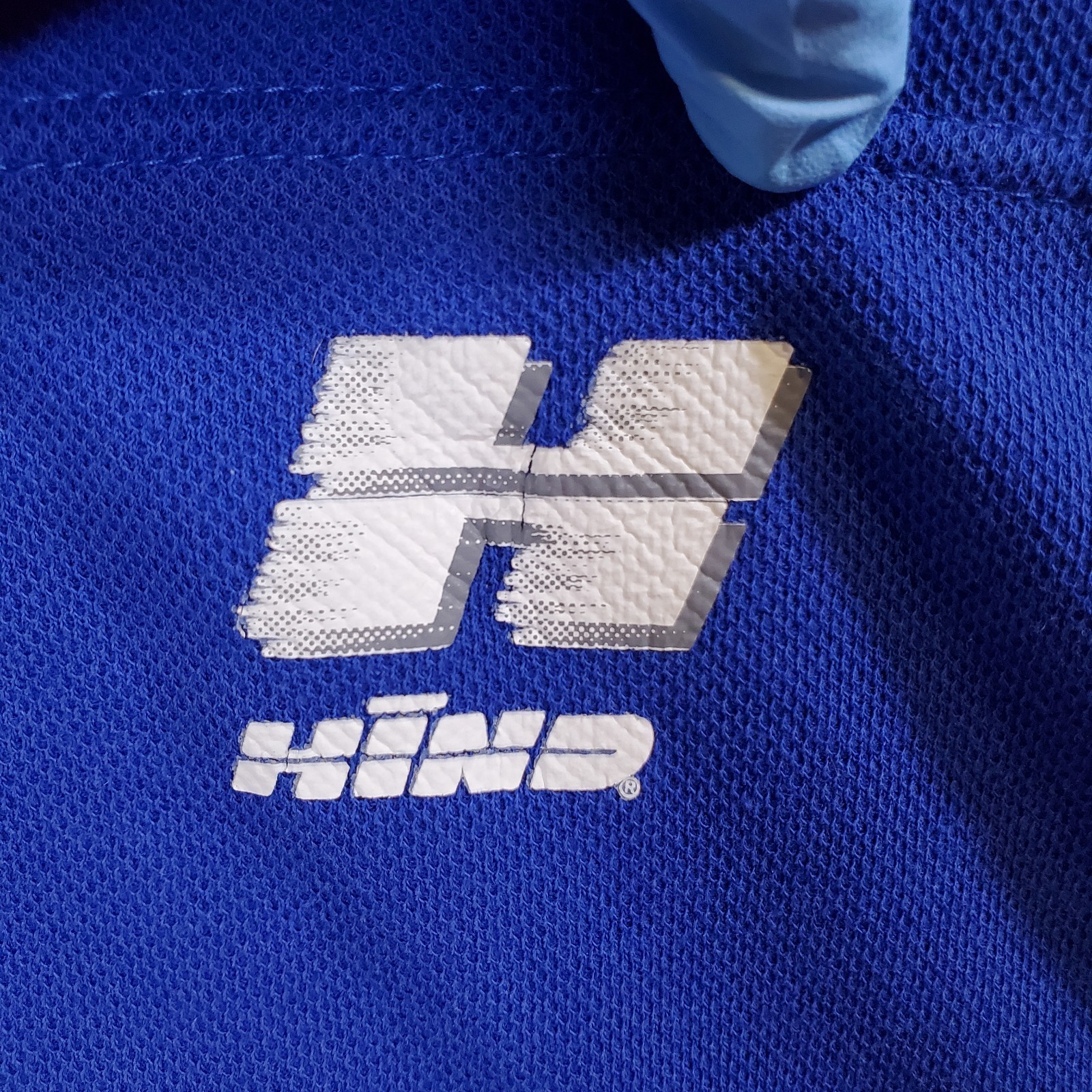 Hind Blue Logo Made in USA VTG 90s Y2K Large 1/4 Zip Cycling Sports Jersey Shirt