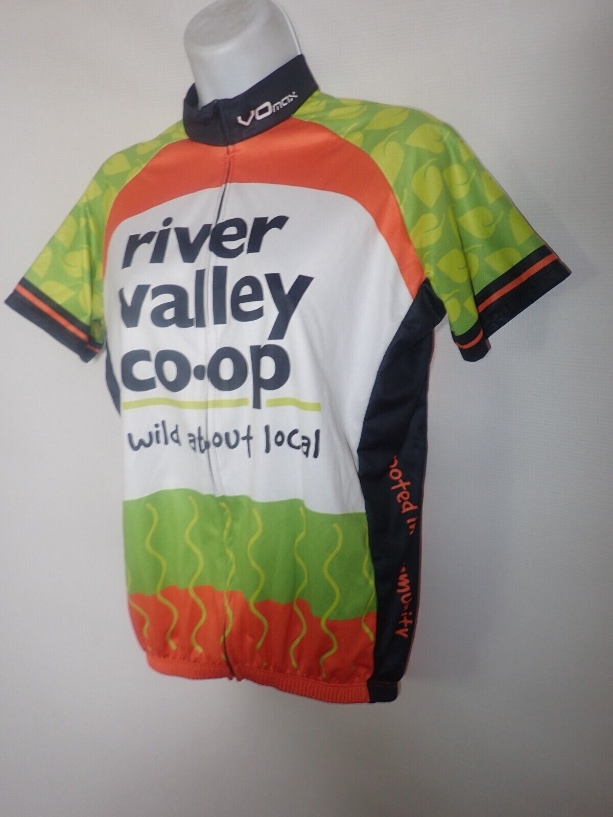 Vomax Cycling Jersey Women M Full Zip Short Sleeve Coop Massachusetts Bear