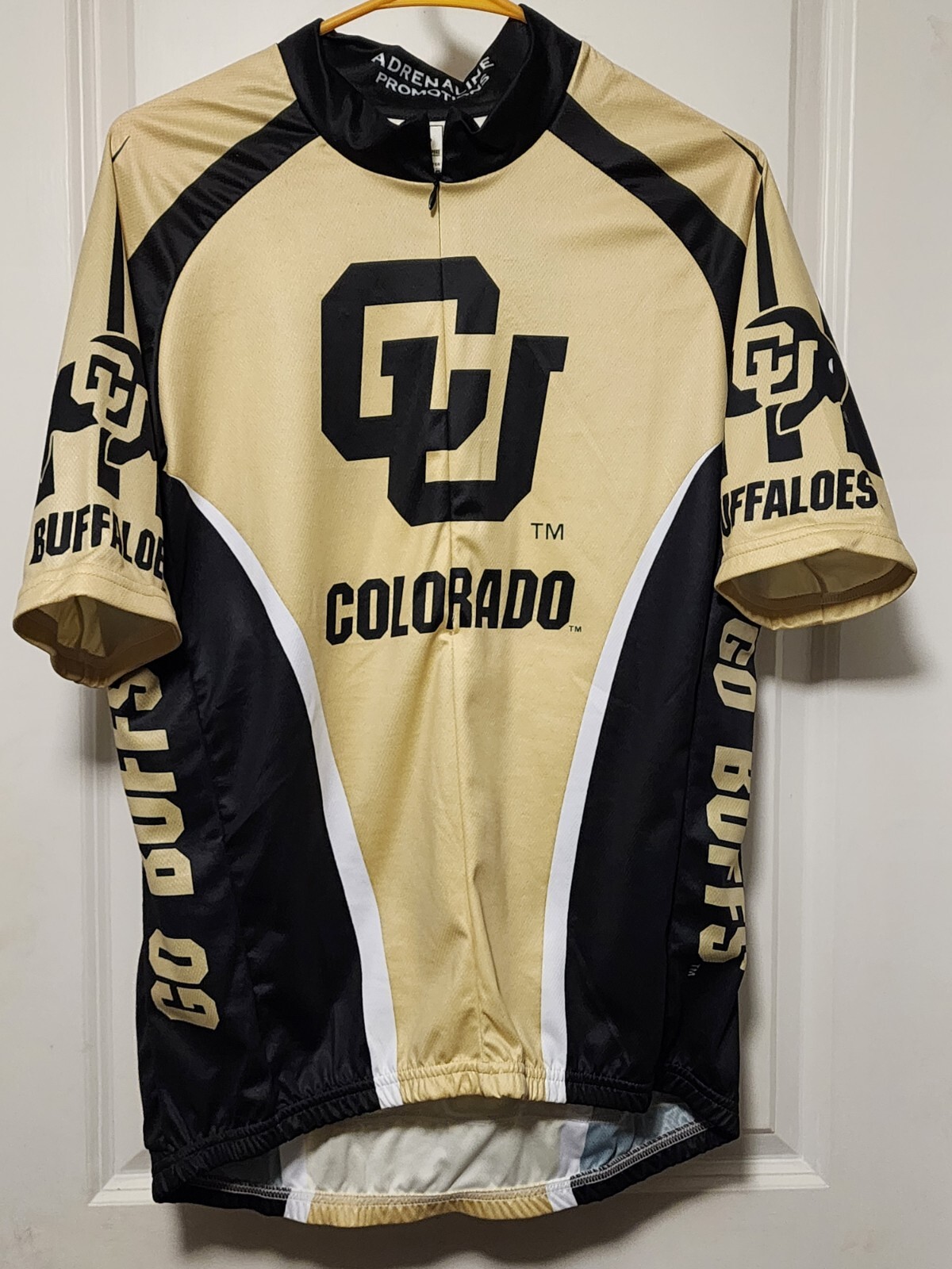 Jersey XL Colorado University Buffaloes Cycling shirt 100% Polyester