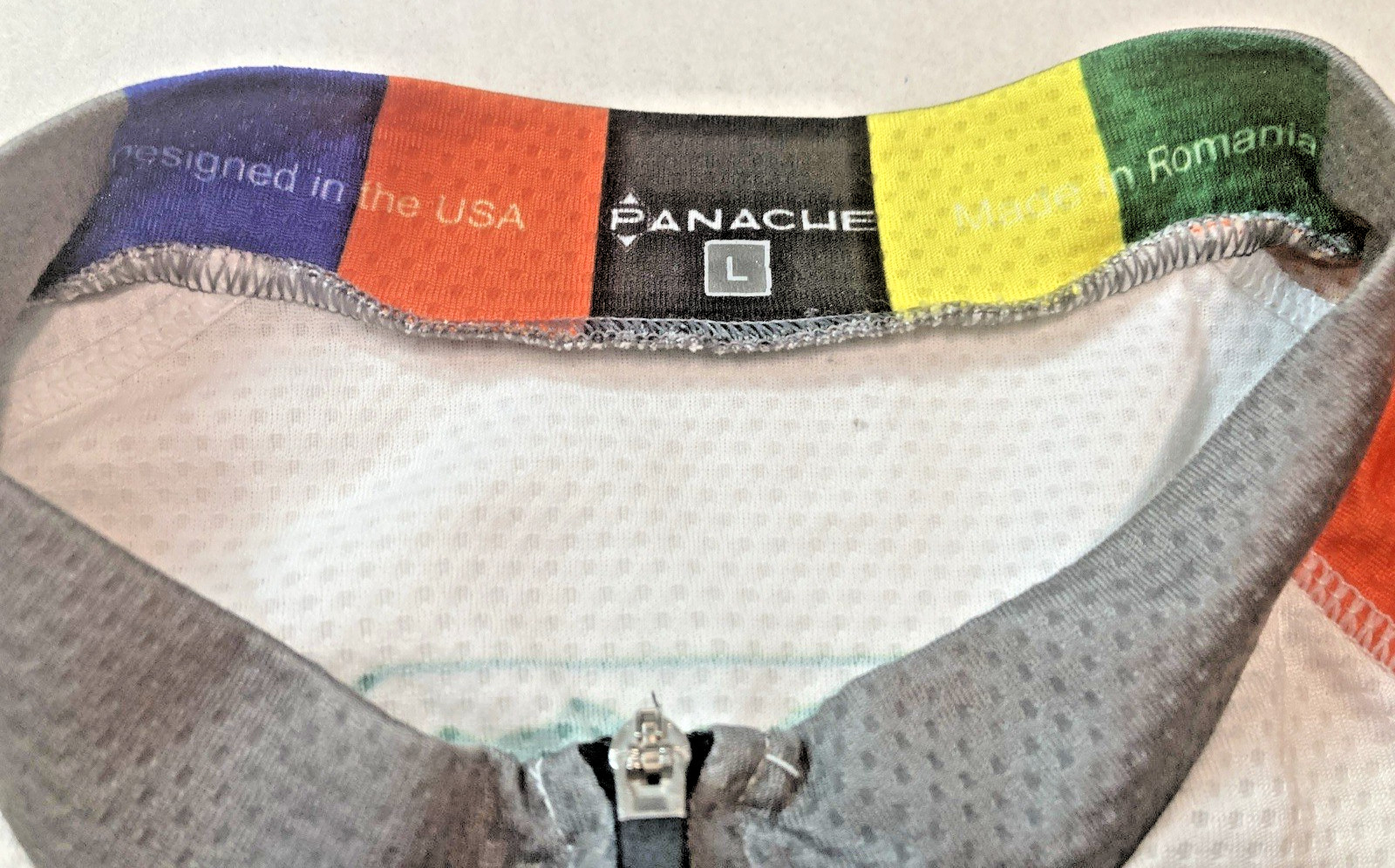 Breck Epic Cycling Jersey Men’s L Shimano Panache Race Leader 2012 White/Multi