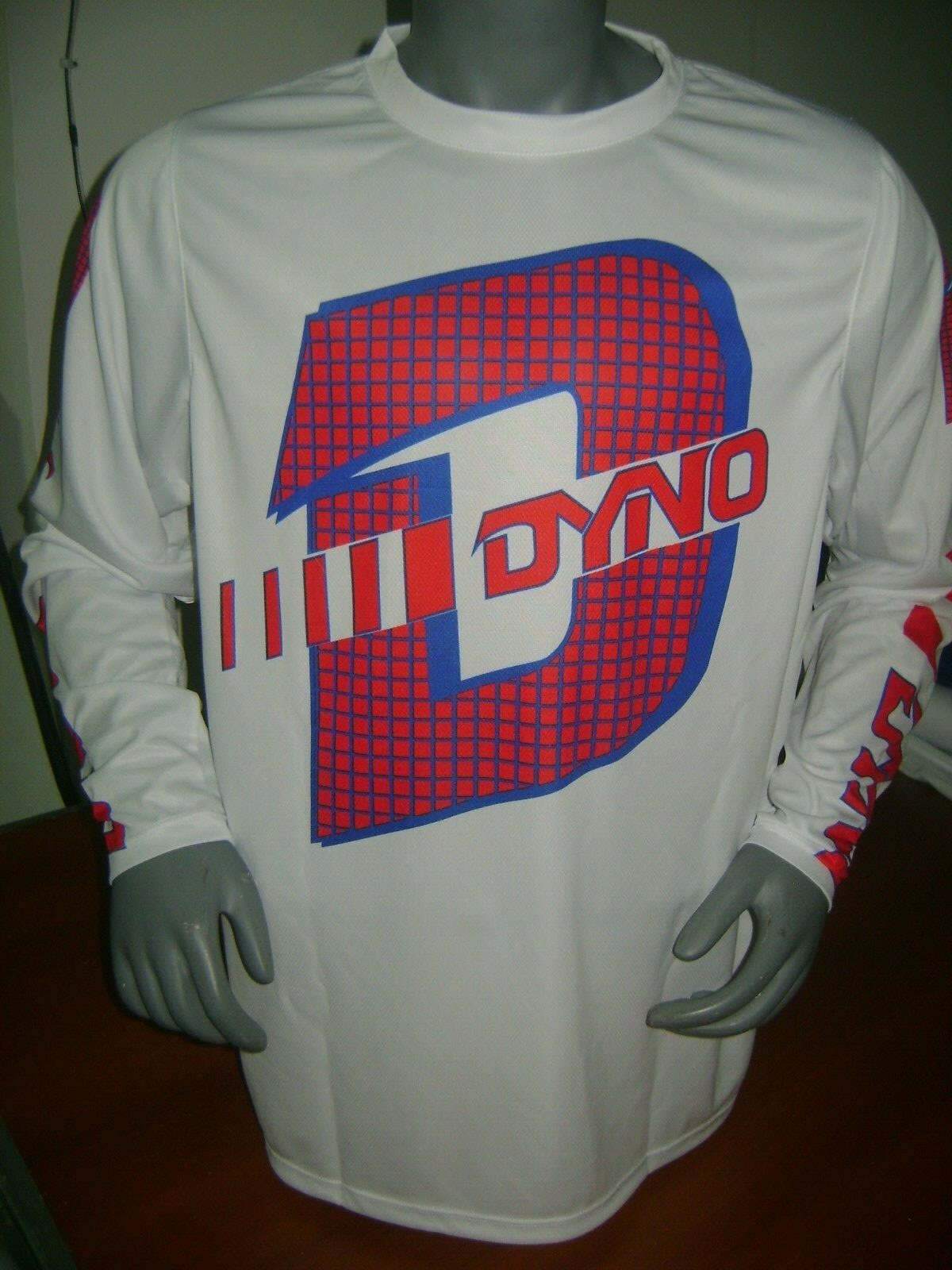 OLD SCHOOL BIKE JERSEY CLASSIC BMX JERSEY BIKE SHIRT DYNO VINTAGE L RACE WAFFLE