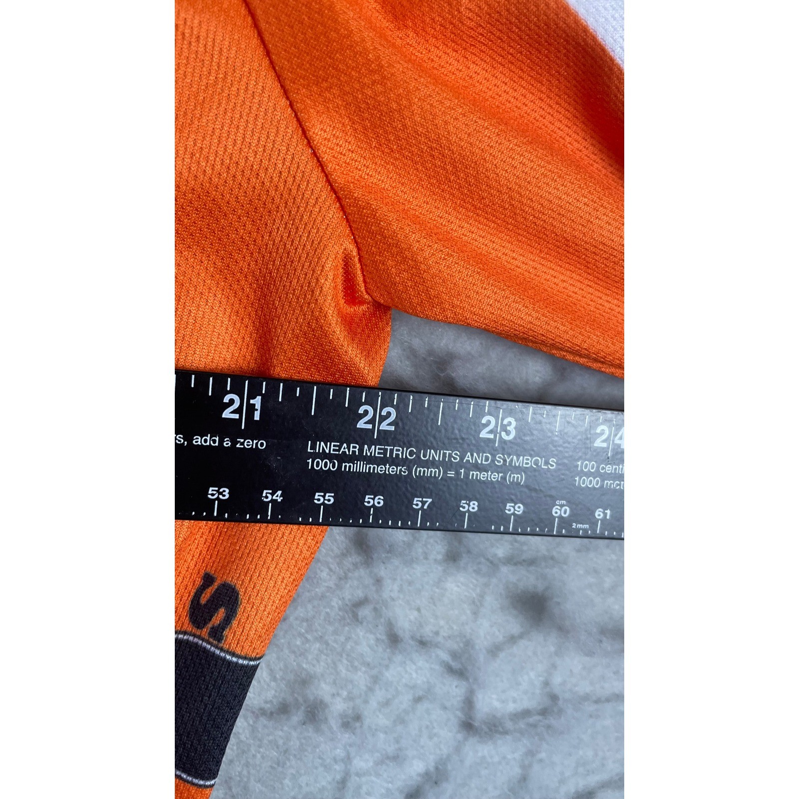 M&M’s Cycling Jersey Mens XXXL Orange Excellent Long Sleeve Full Zip Graphic
