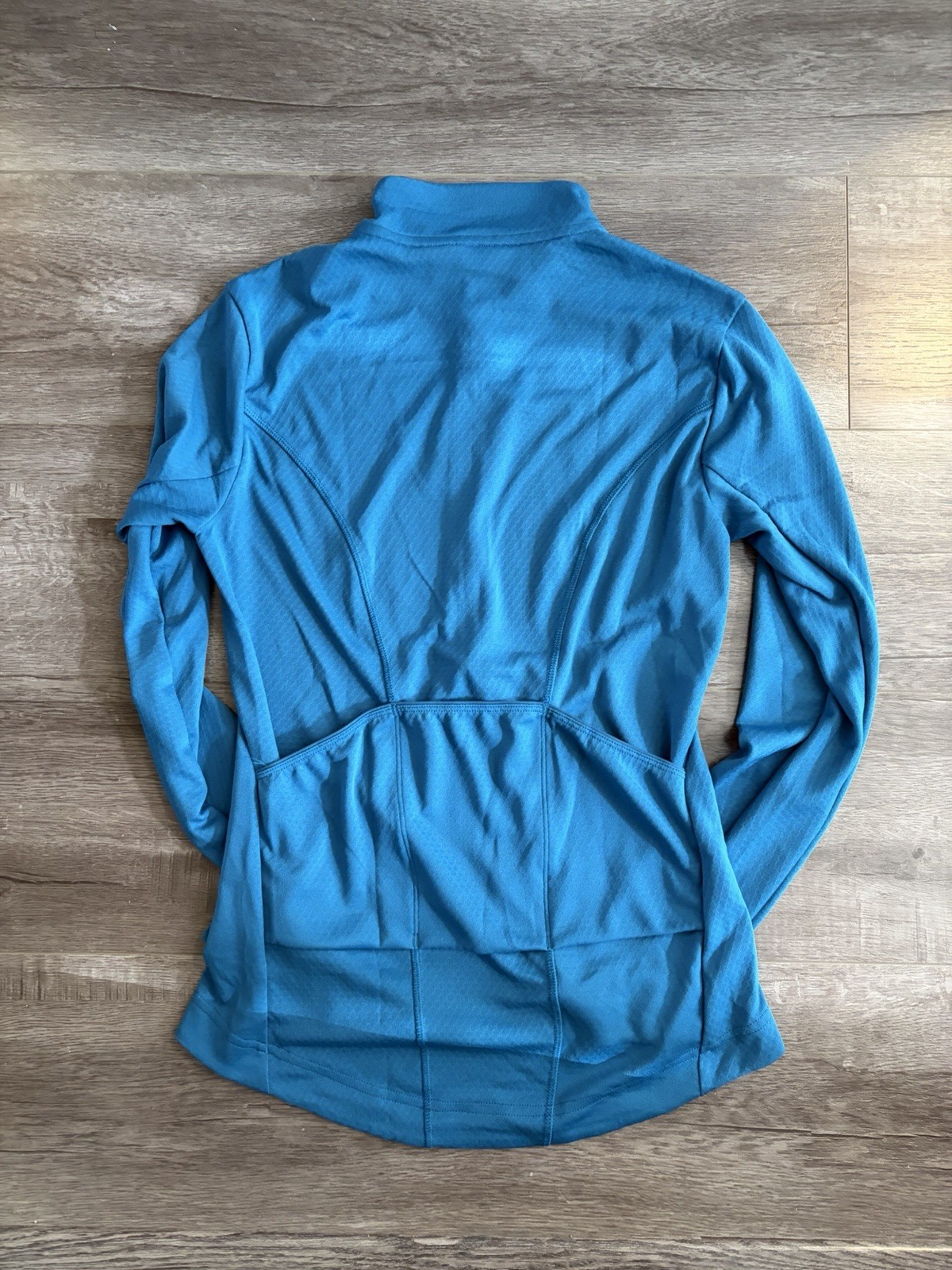 NWT Patagonia Women’s Capilene Midweight Bike Jersey Stellar Blue Half Zip Small