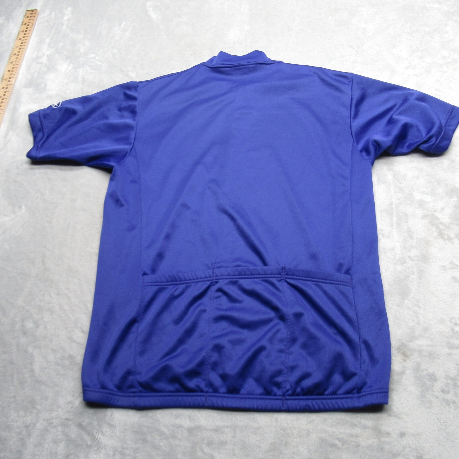 REI Cycling Jersey Unisex Medium Purple Shirt Half Zip Short Sleeve USA Made VTG