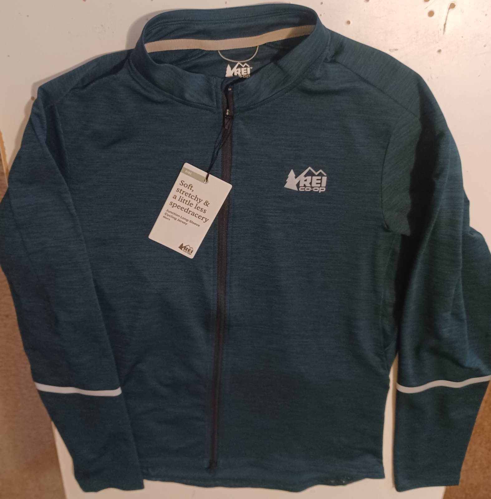 NEW REI CO-OP Men’s Medium Junction Long Sleeve Cycling Jersey 🚲