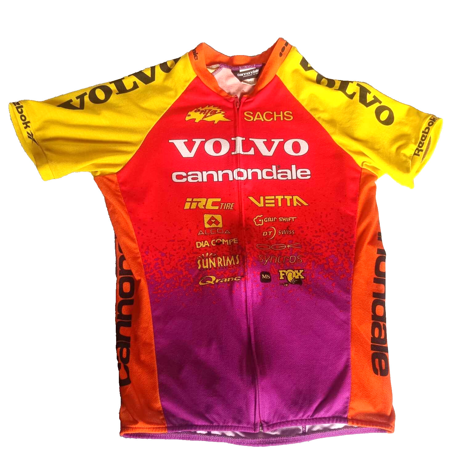 Cannondale Volvo Shirt Jersey Mens Cycling Large Vintage Made in Usa Size L