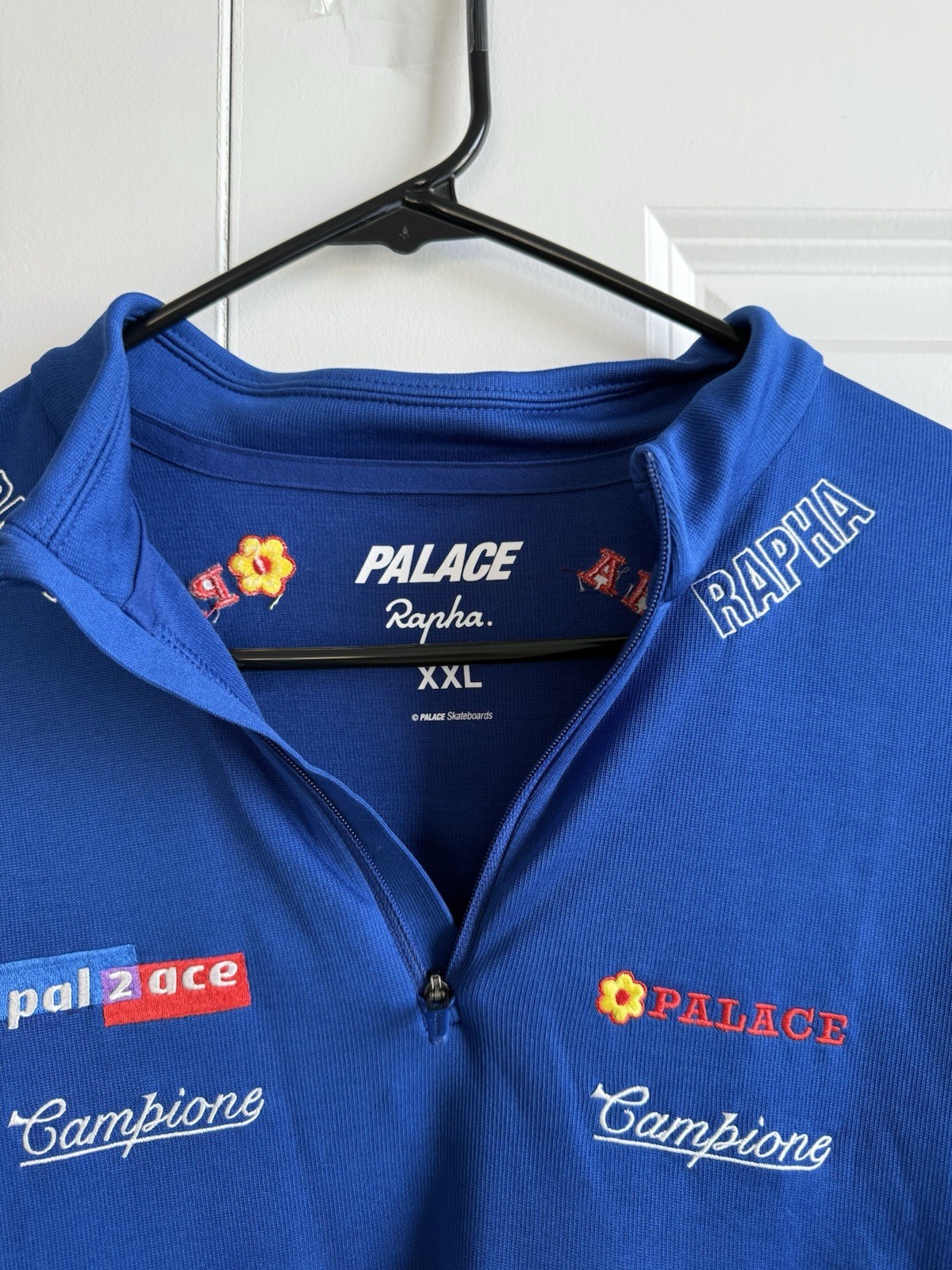 Palace x Rapha Classico Short Sleeve Jersey Blue, Size XXL