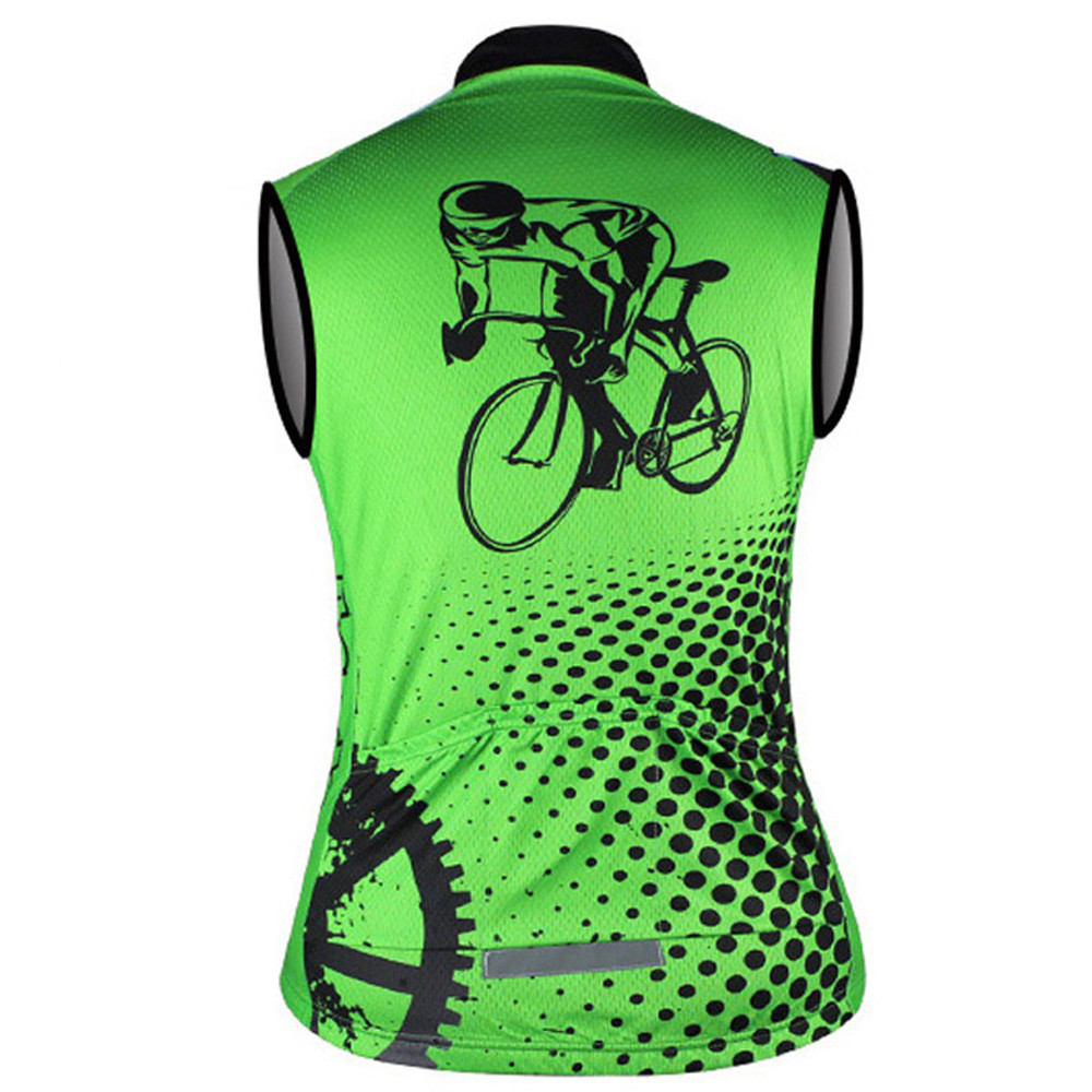 Men’s Reflective Cycling Vest Top Sleeveless Bike Bicycle Biking Jersey Shirt
