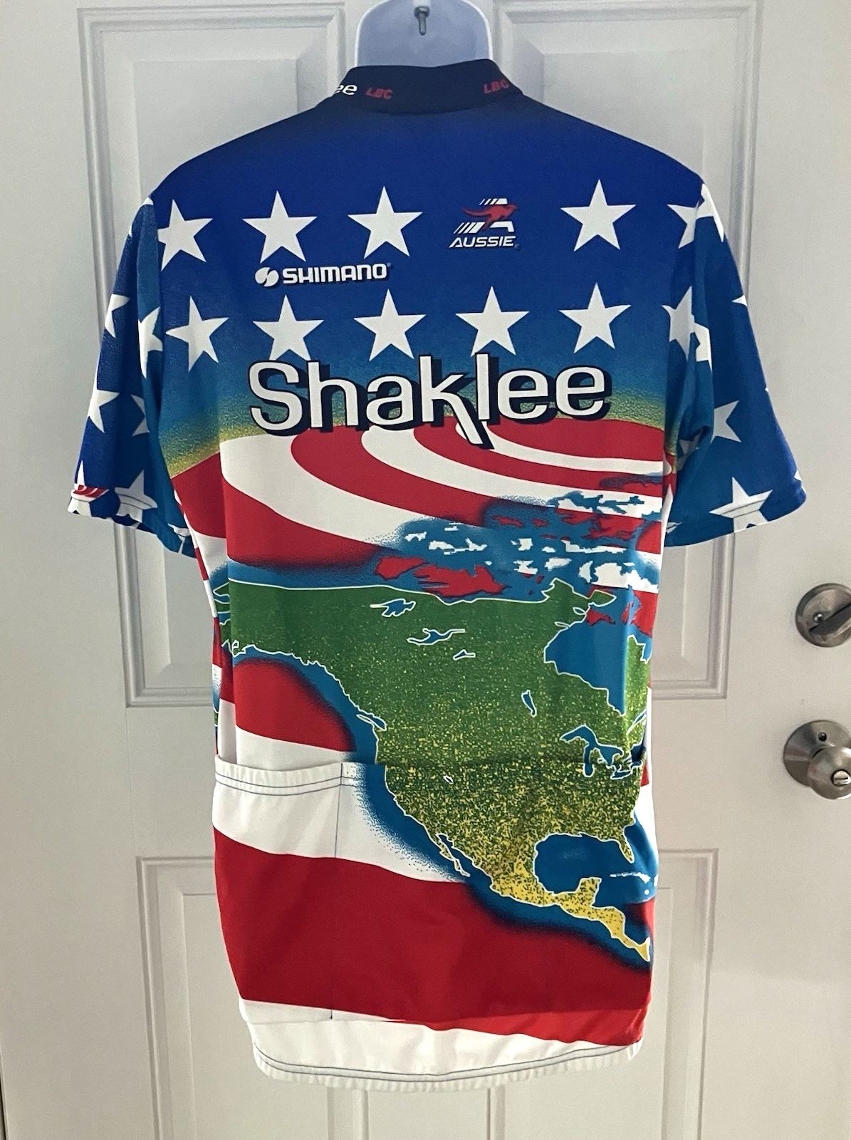 VTG 90’s Aussie Shaklee Pro Cycling Team USA National Champion Jersey Size L/XL