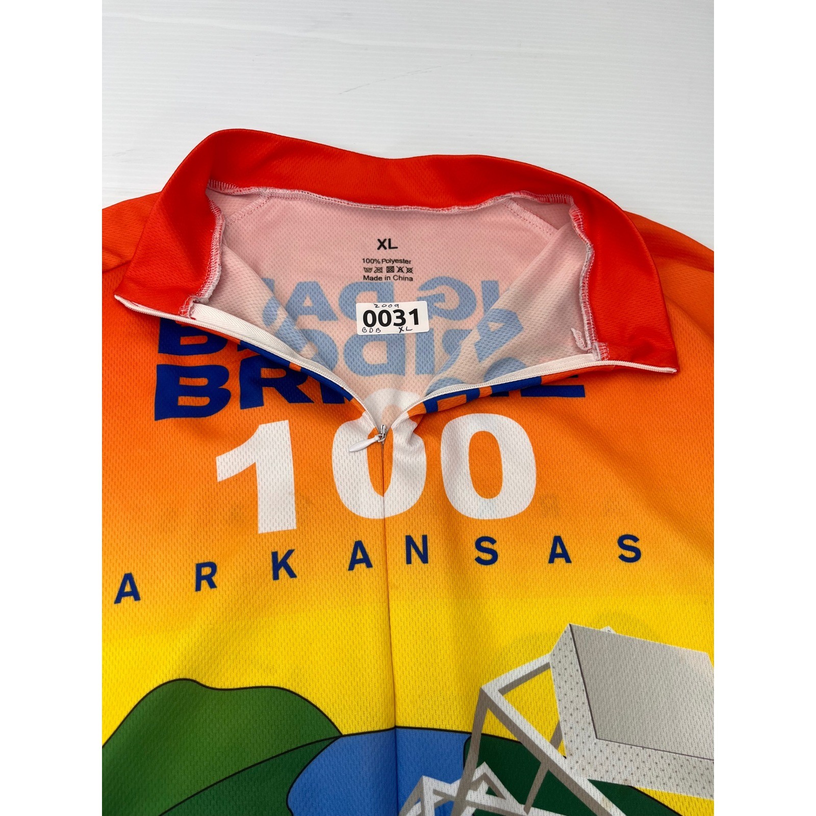 Big Dam Bridge 100 Cycling Jersey Mens XL Multicolor Excellent 2009 Arkansas